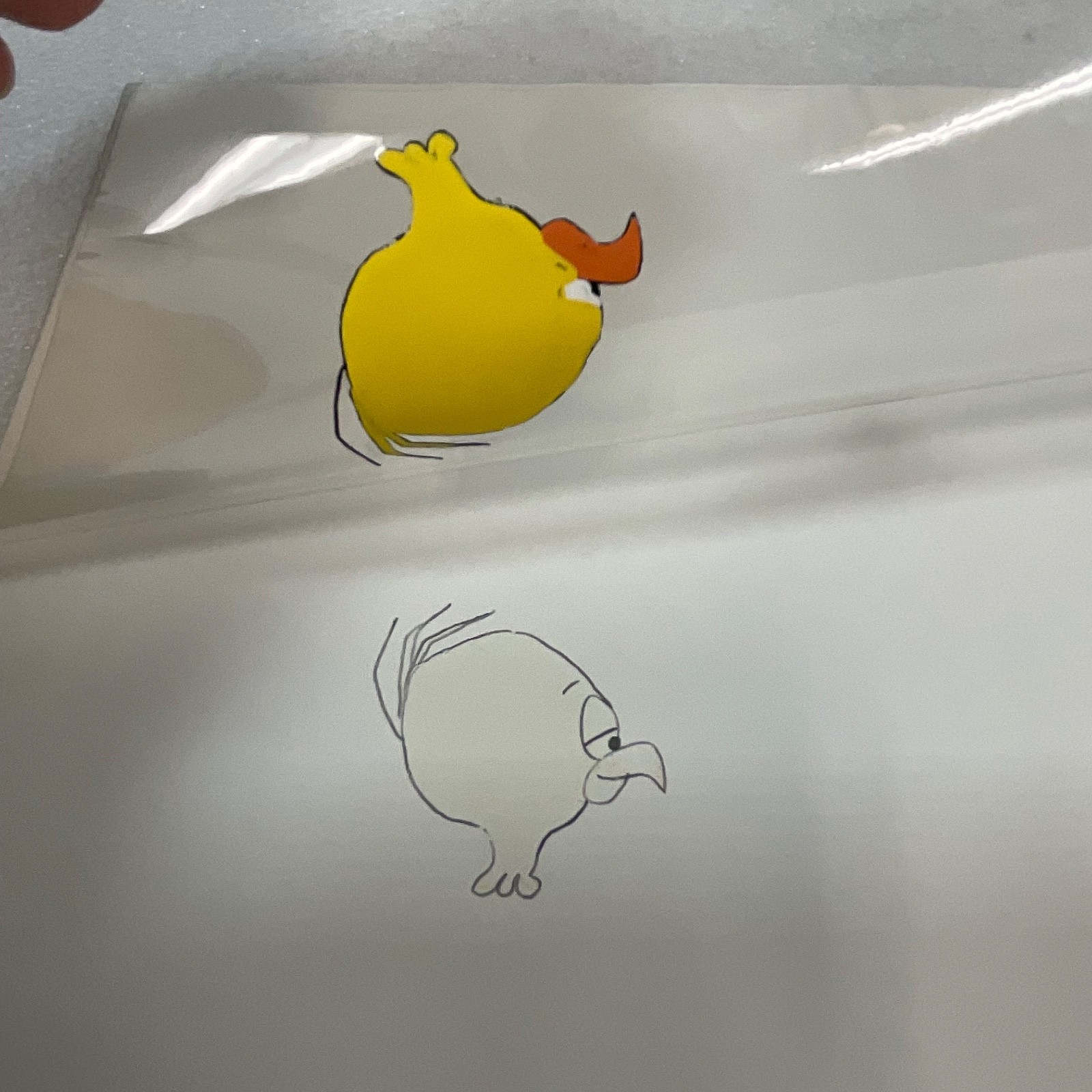 Duck Animation Cel Small Yellow Bird 80's Era TV Production Art - Image 7