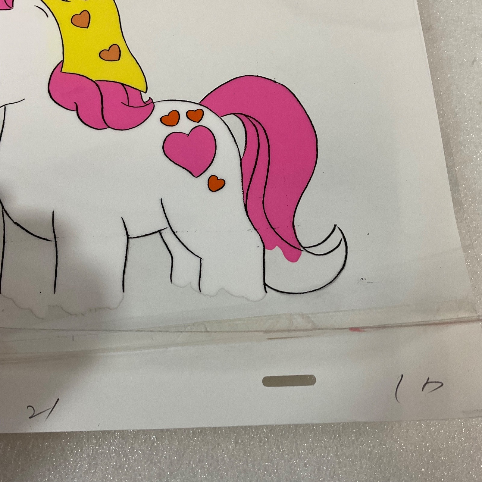 Vintage Pony Animation Cel Hand-Painted Unidentified Character - Image 3