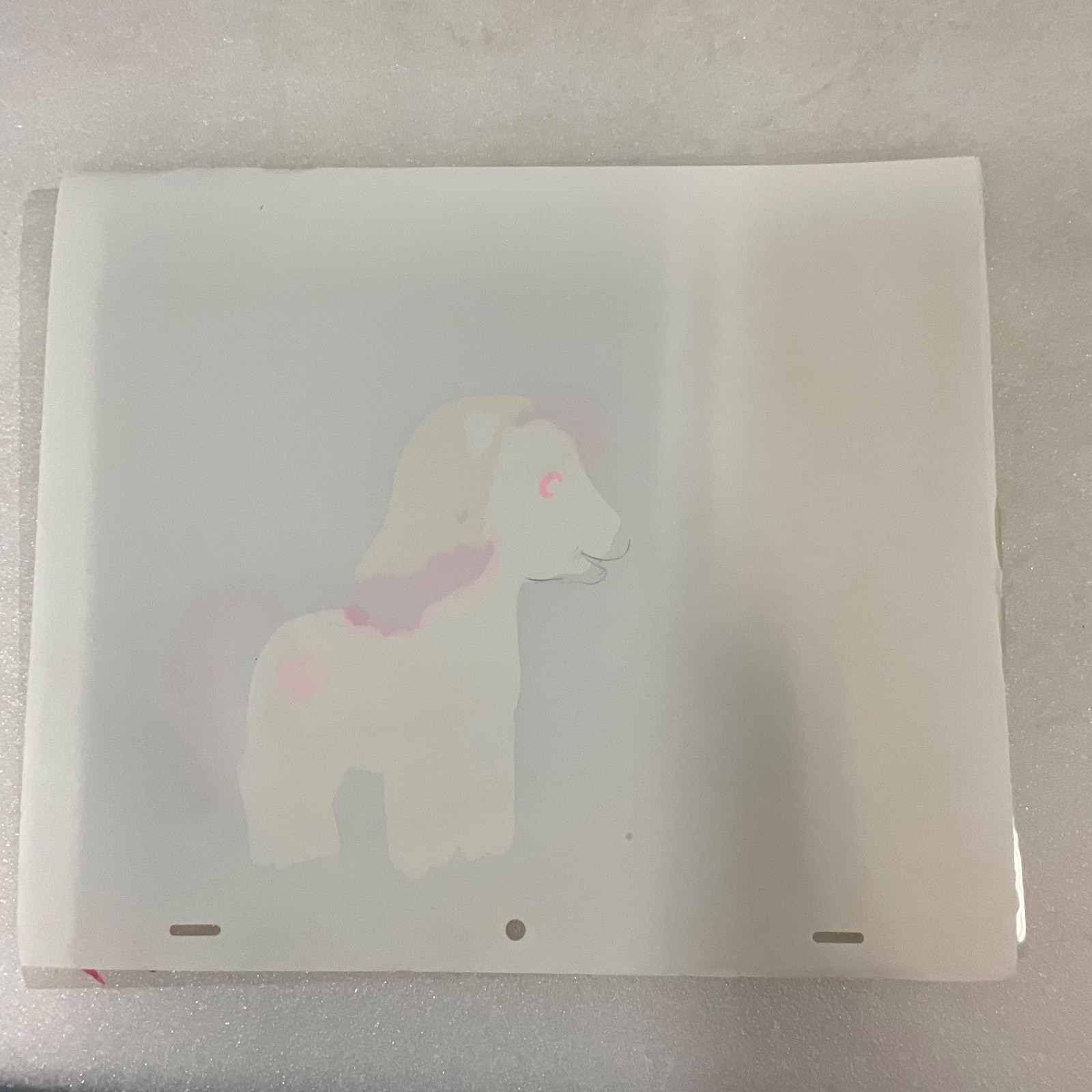 Vintage Pony Animation Cel Heart Motif Character 12.5 x 10.5 in - Image 5