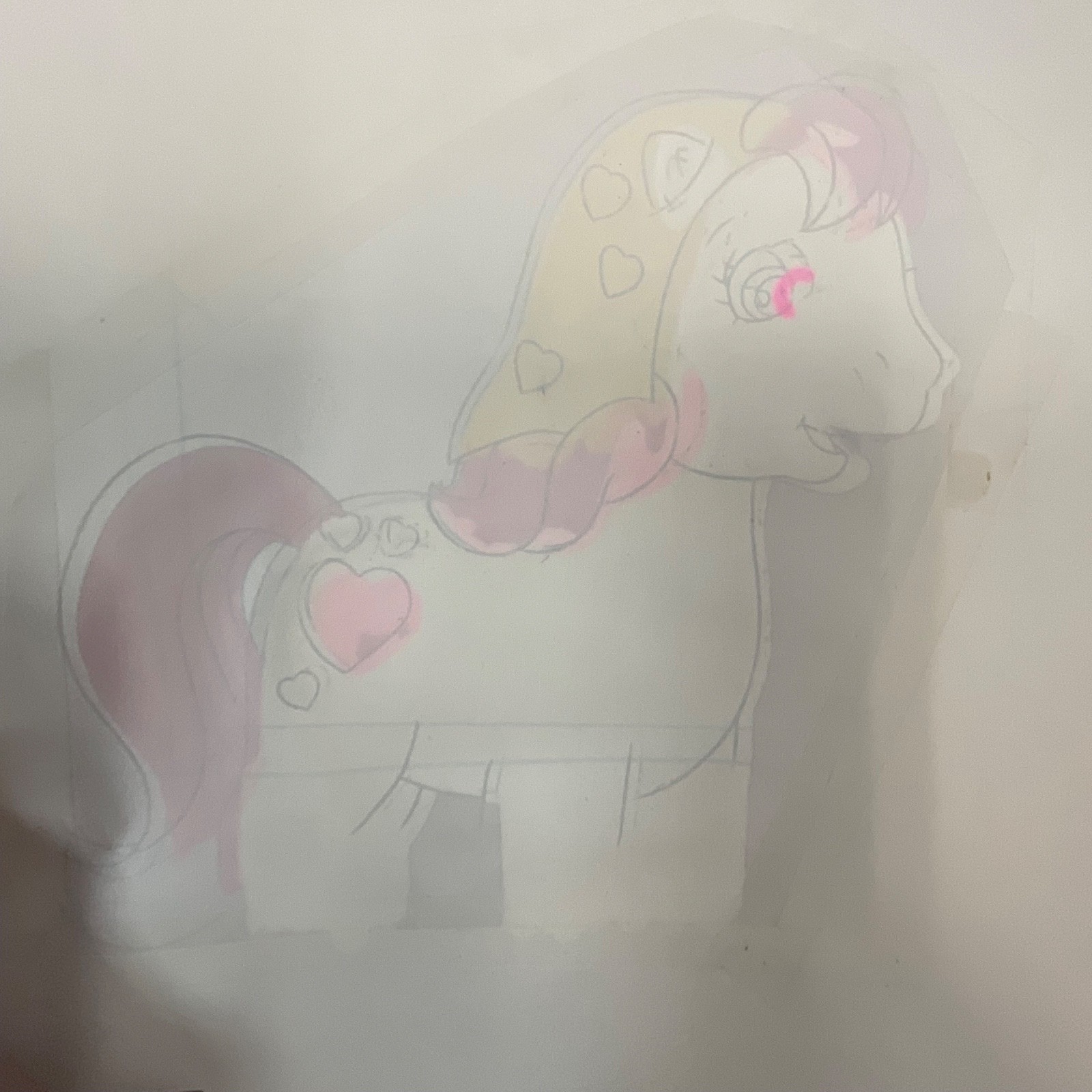 Vintage Pony Animation Production Cel Hand-Painted 12 in x 10 in - Image 11