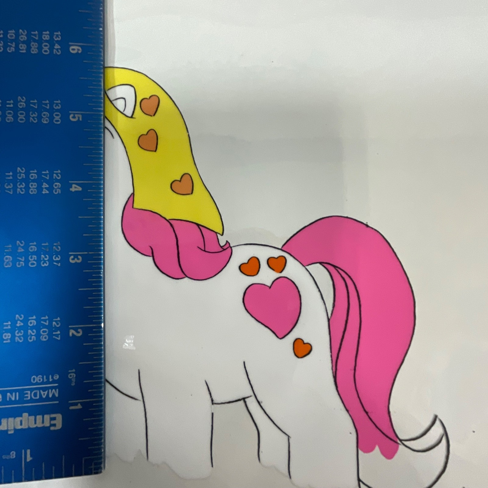Vintage Pony Animation Cel Hand-Painted Production Cartoon Art 12.5 in x 10 in - Image 6