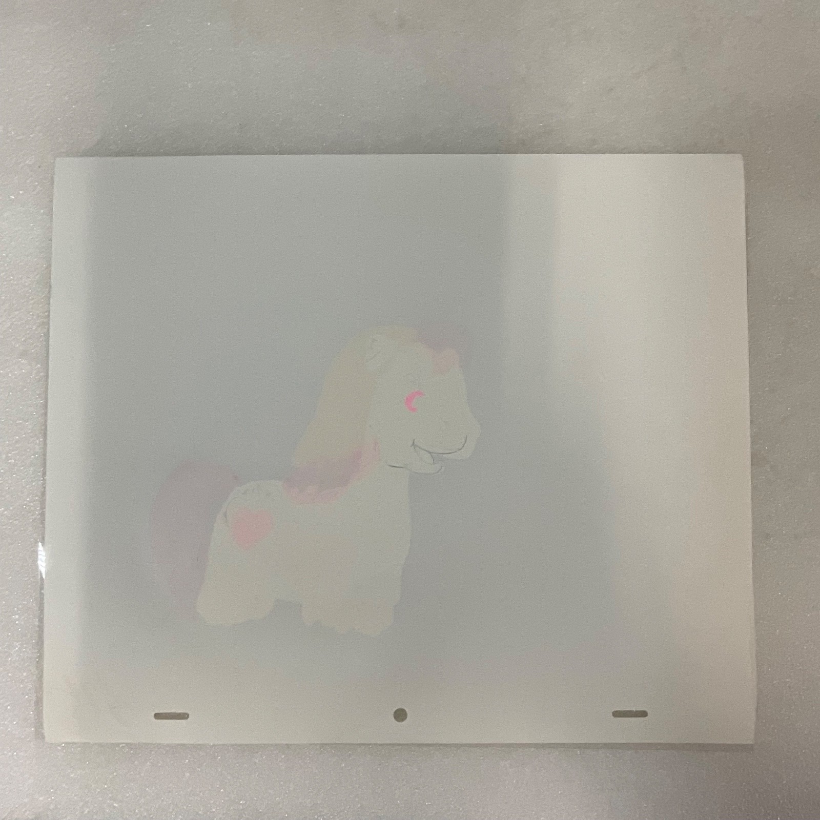 Vintage Pony Animation Cel Hand-Painted Cartoon Production Art 10in - Image 9