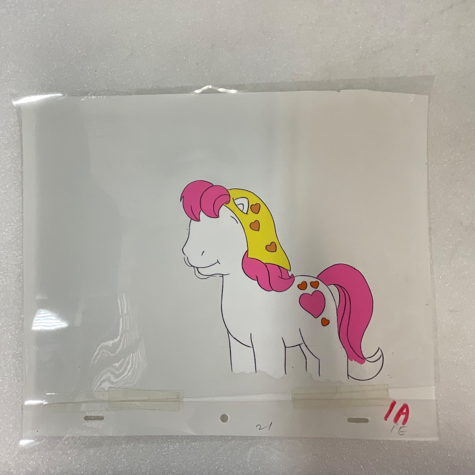 Vintage Pony Character Animation Cel Hand-Painted Production Art 12 in x 10 in - Image 2