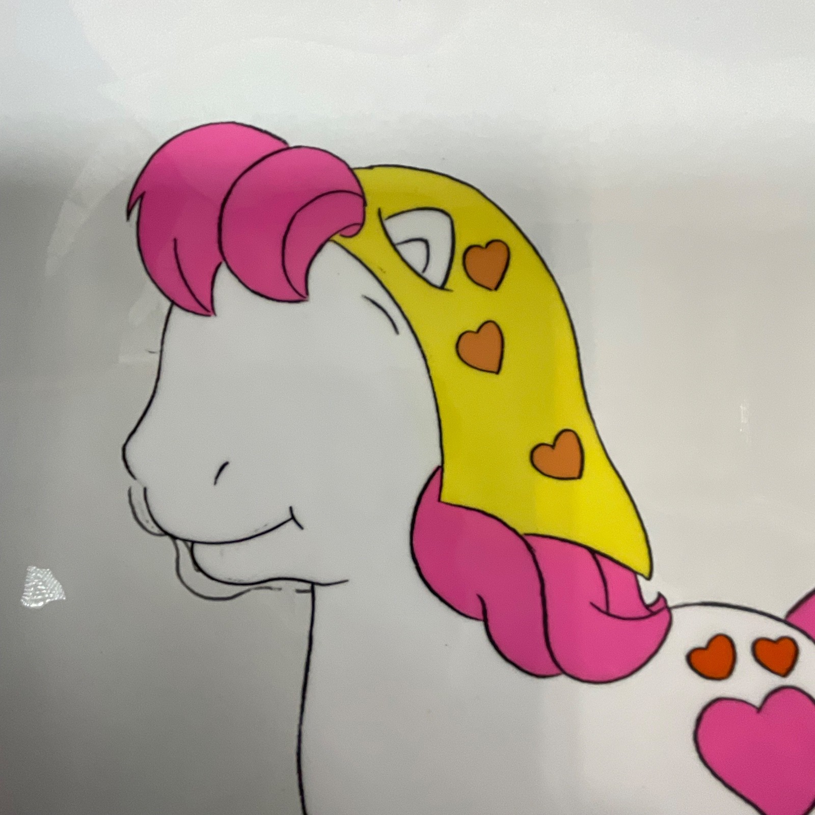 Vintage Pony Character Animation Cel Hand-Painted Production Art 12 in x 10 in - Image 4