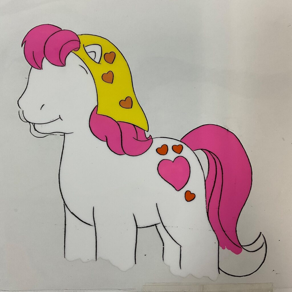 Vintage Pony Character Animation Cel Hand-Painted Production Art 12 in x 10 in - Image 1