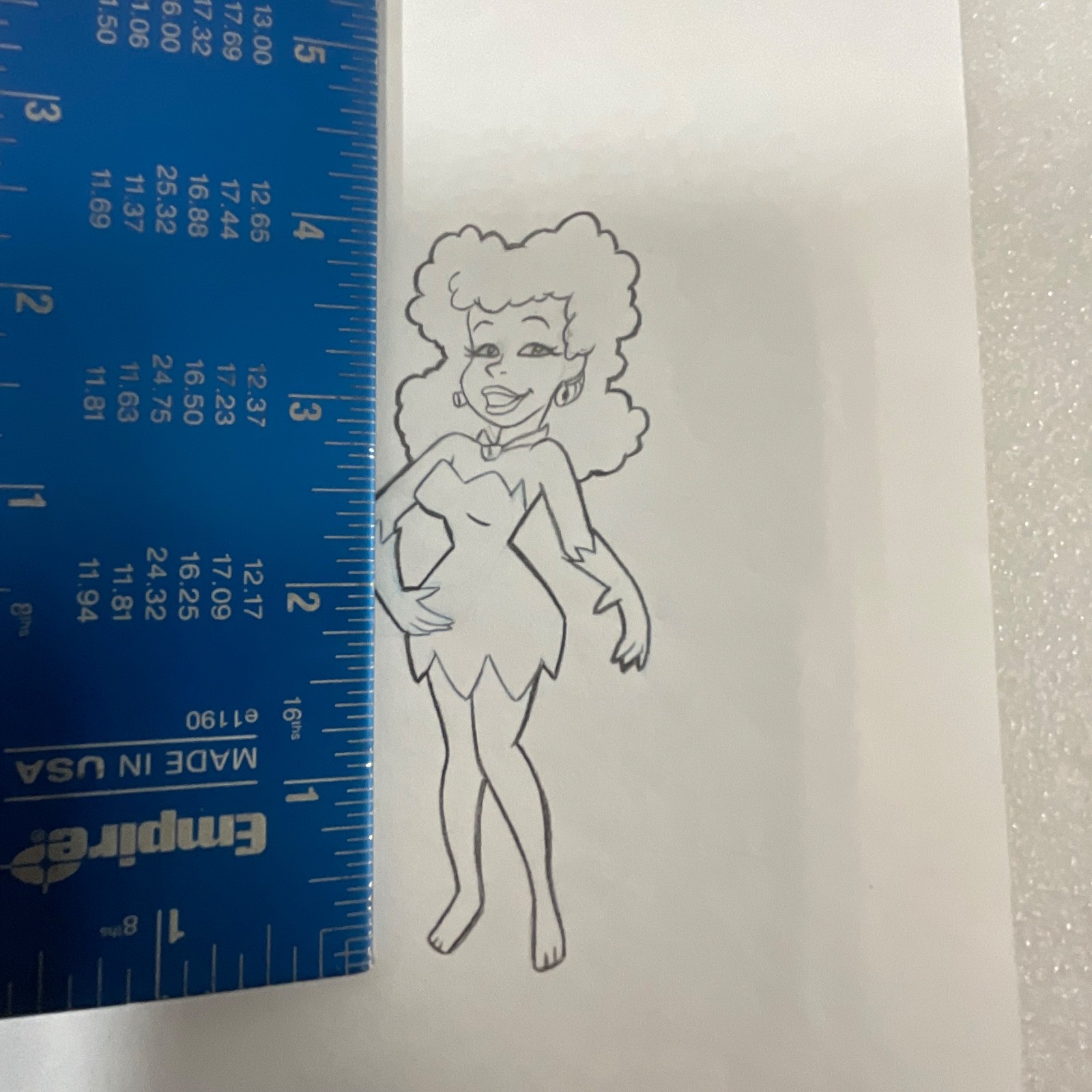 Vintage Cavewoman Animation Cel Drawing Used in Production 10.5 x 12.5 in - Image 6