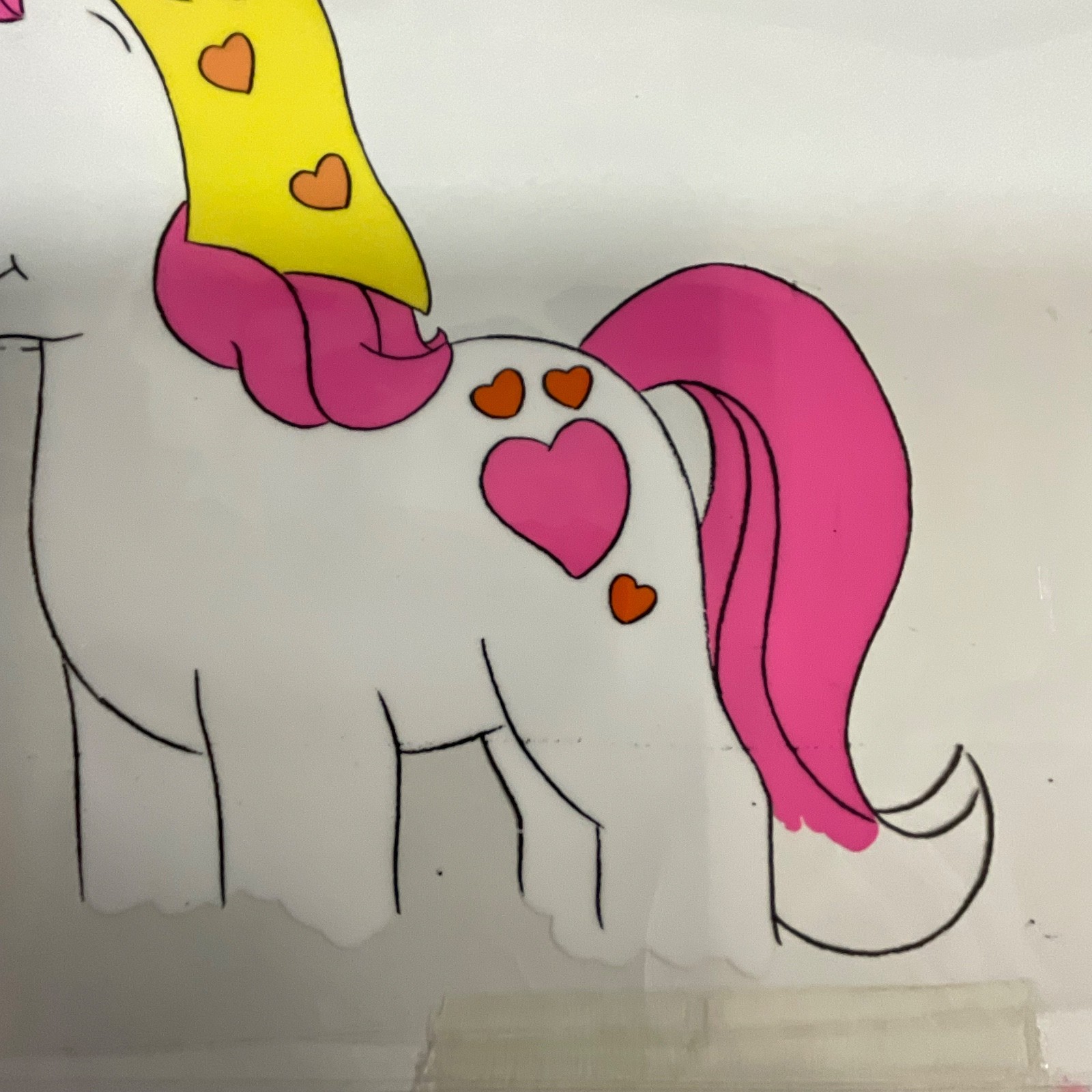 Vintage Pony Character Animation Cel Hand-Painted Production Art 12 in x 10 in - Image 5