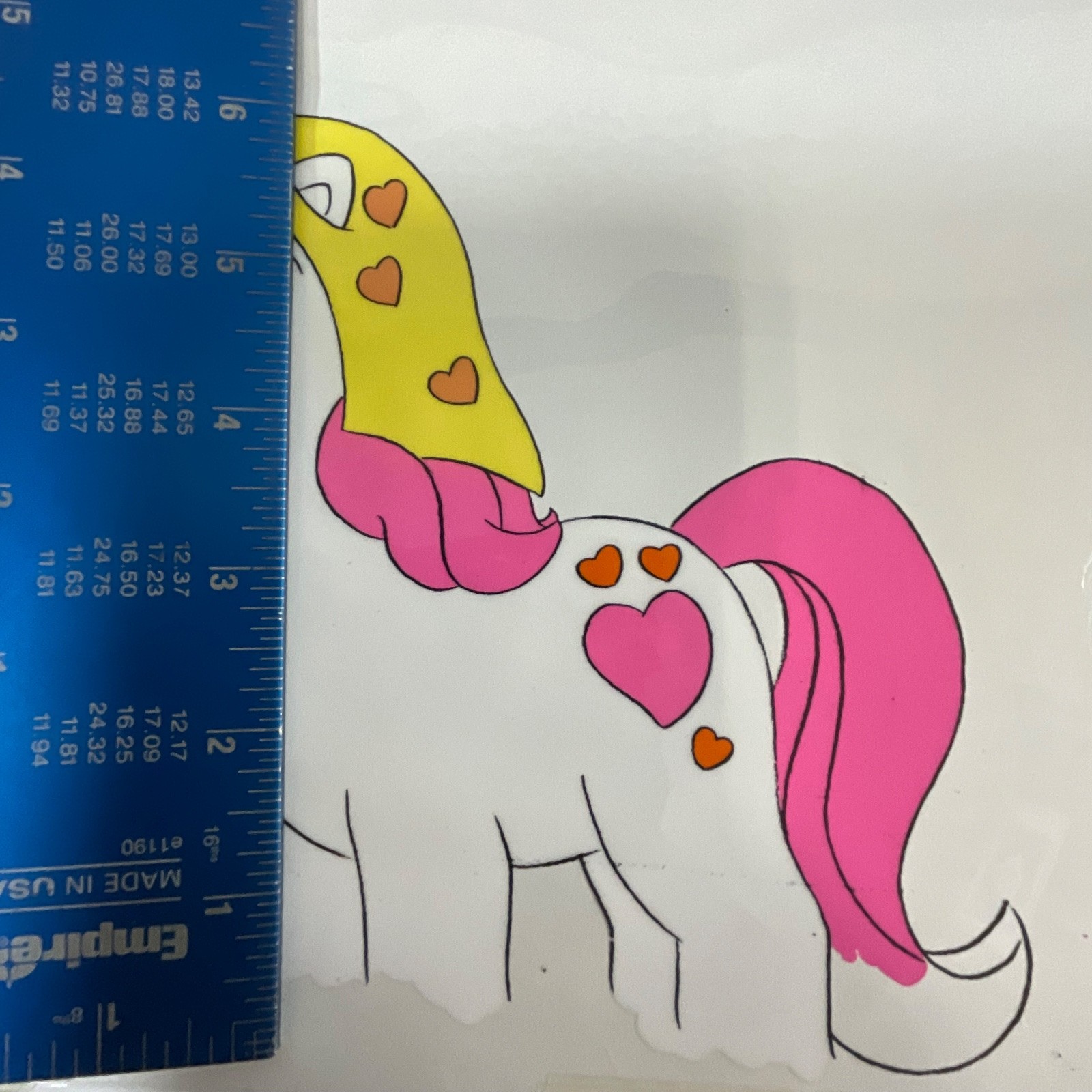 Vintage Pony Character Animation Cel Hand-Painted Production Art 12 in x 10 in - Image 10