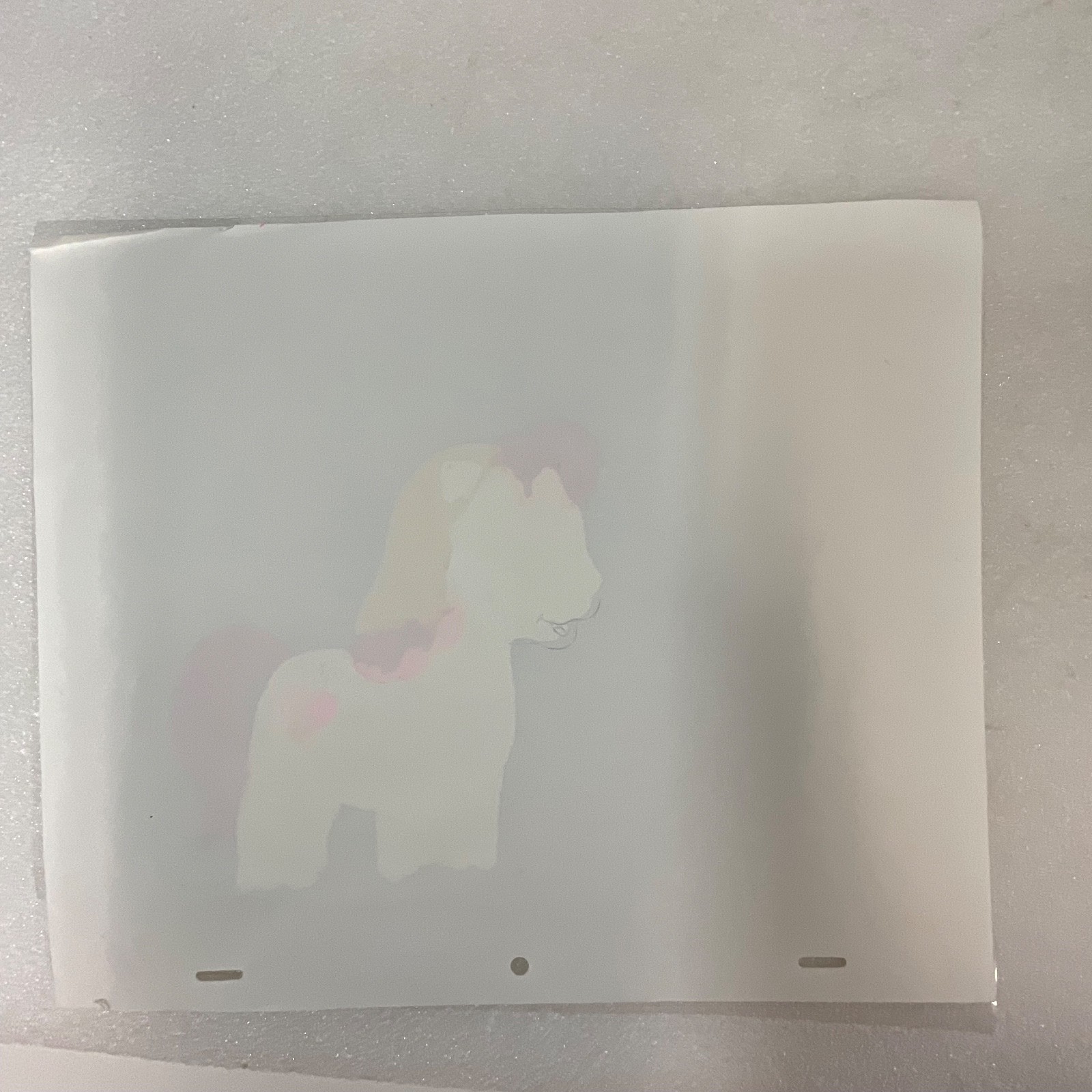 Vintage Pony Character Animation Cel Hand-Painted Production Art 12 in x 10 in - Image 8