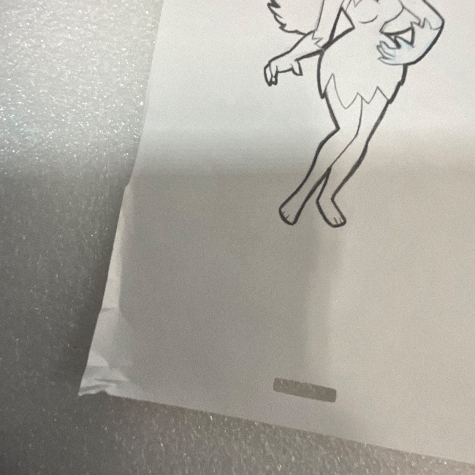 Vintage Cavewoman Animation Cel Animation Production Line Art - Image 7
