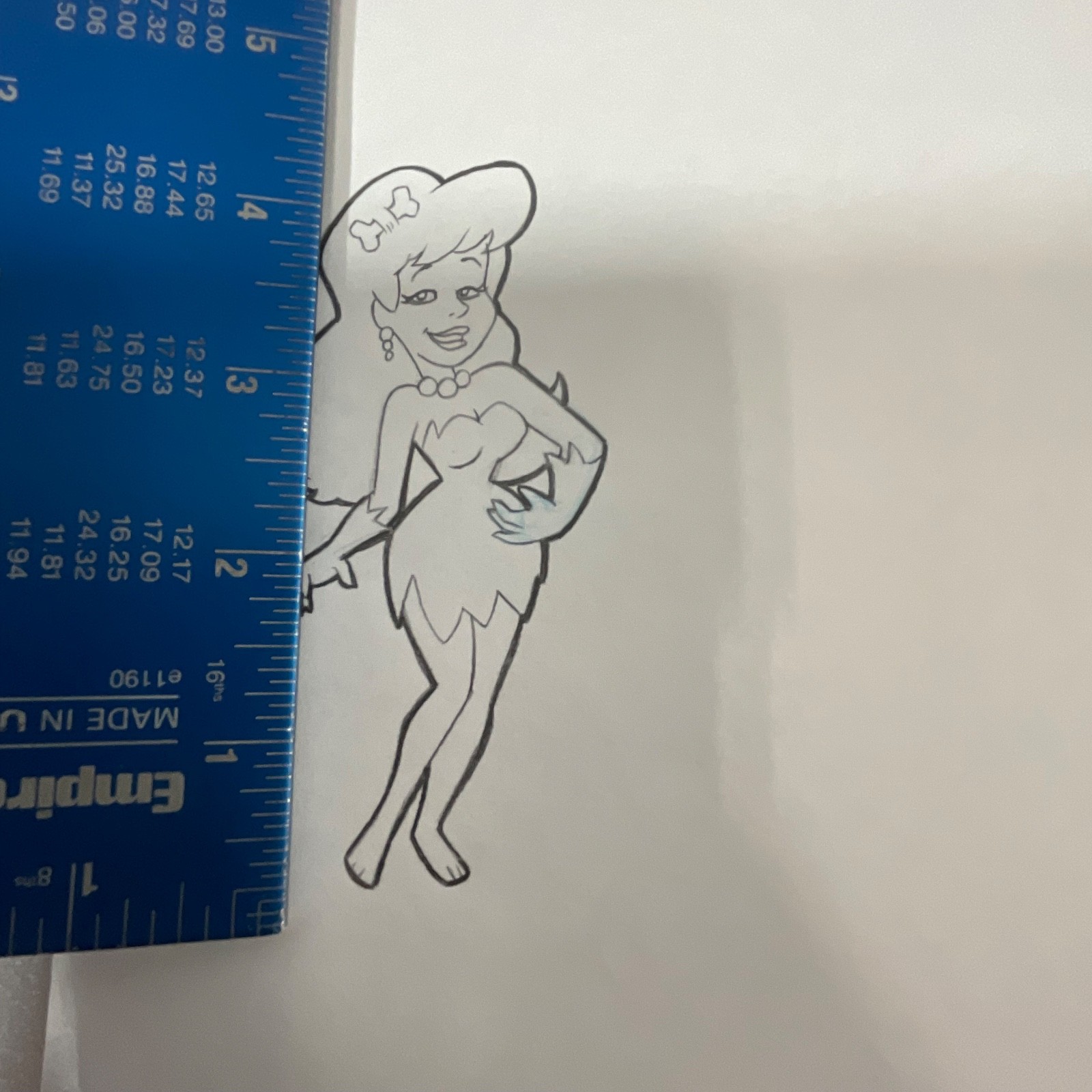 Vintage Cavewoman Animation Cel Animation Production Line Art - Image 10