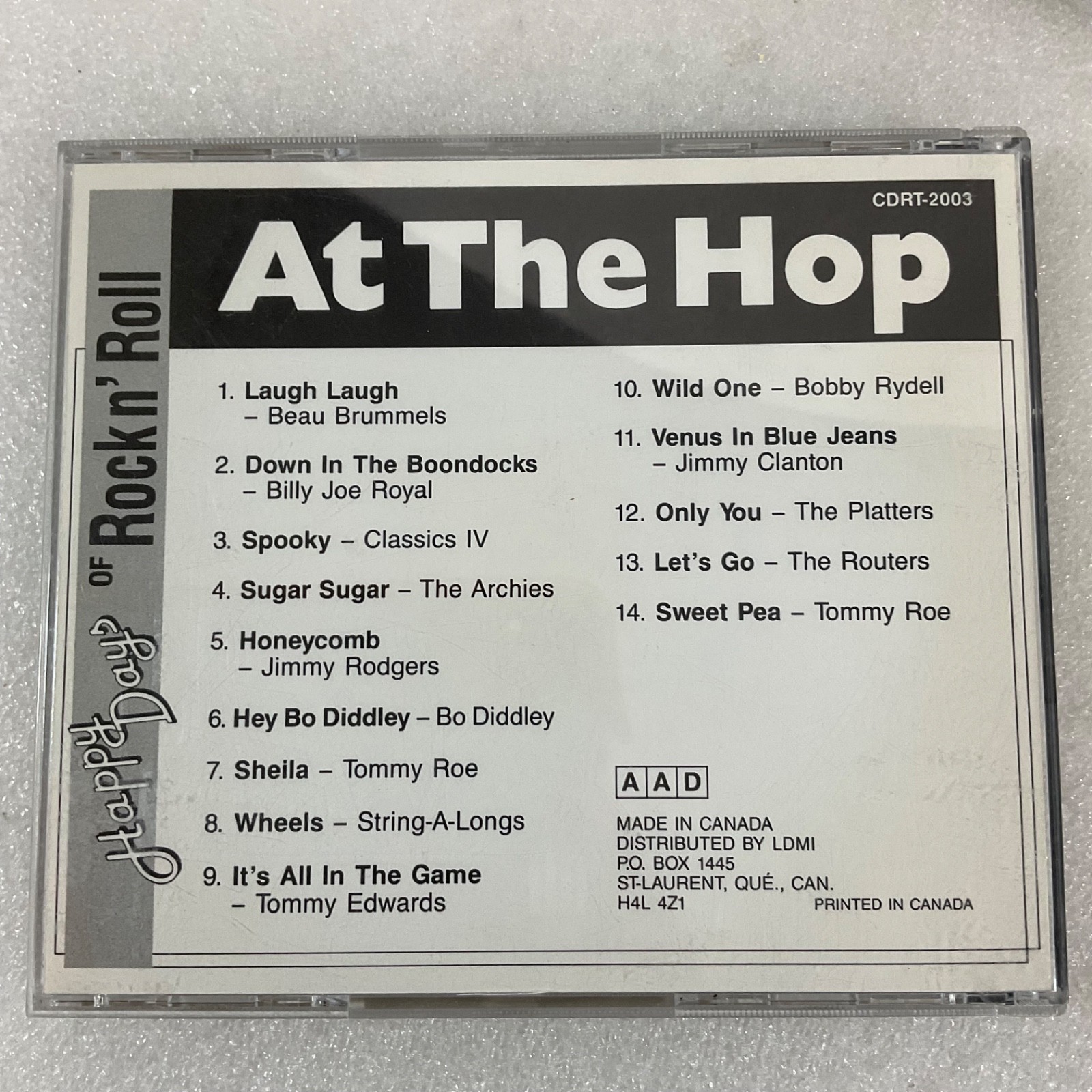 At The Hop Vol 3 14 Rock n' Roll Hits CD Happy Days of Rock n Roll - Image 2
