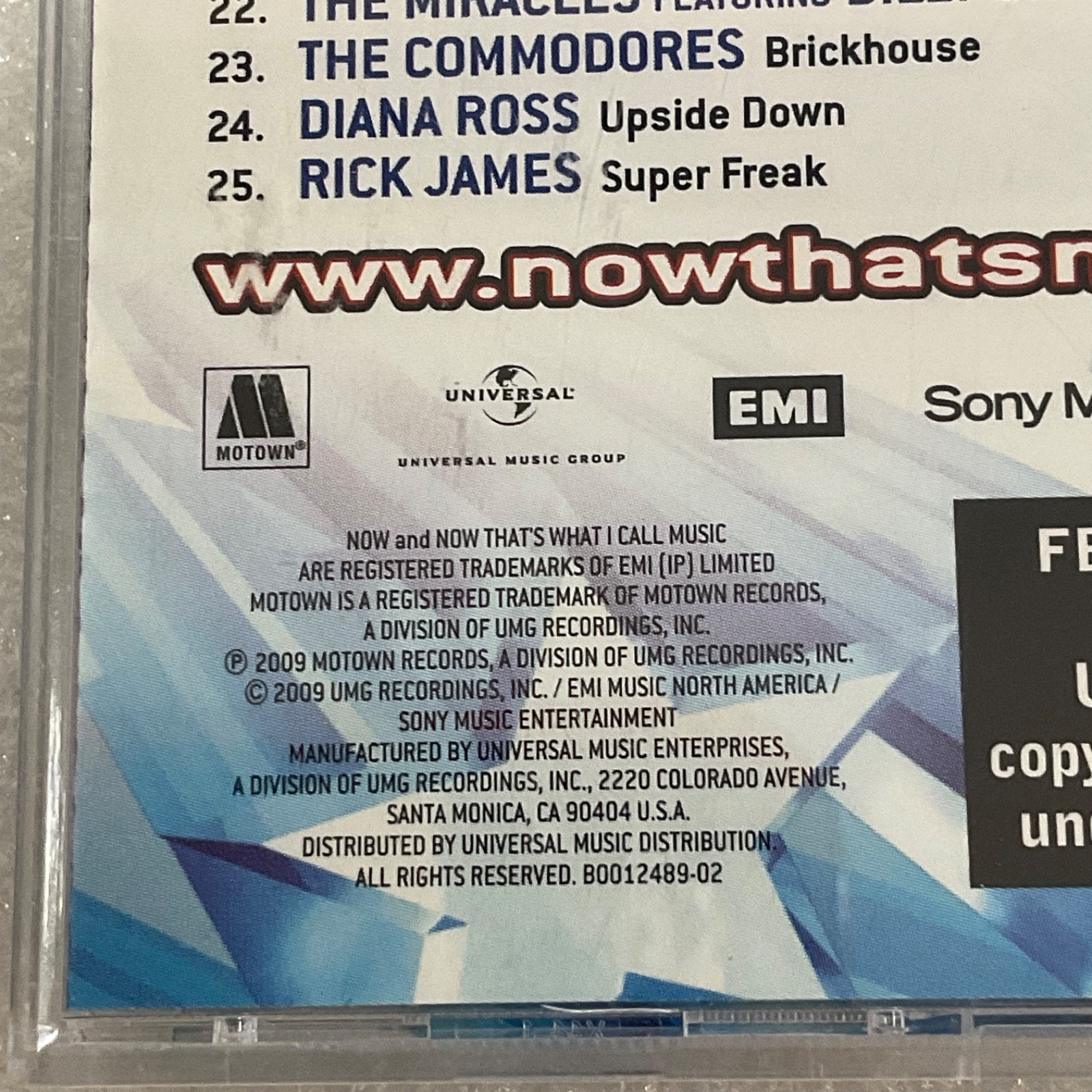NOW That’s What I Call Motown CD Various Artists Hits Collection - Image 11