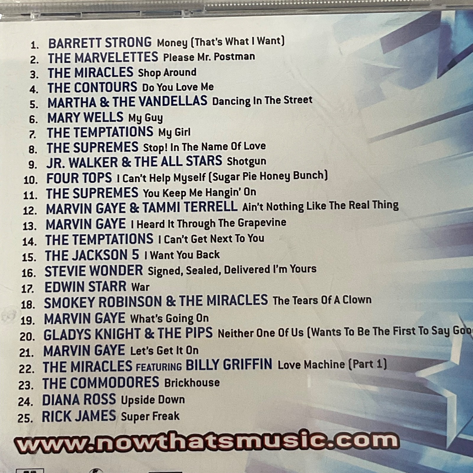 NOW That’s What I Call Motown CD Various Artists Hits Collection - Image 10