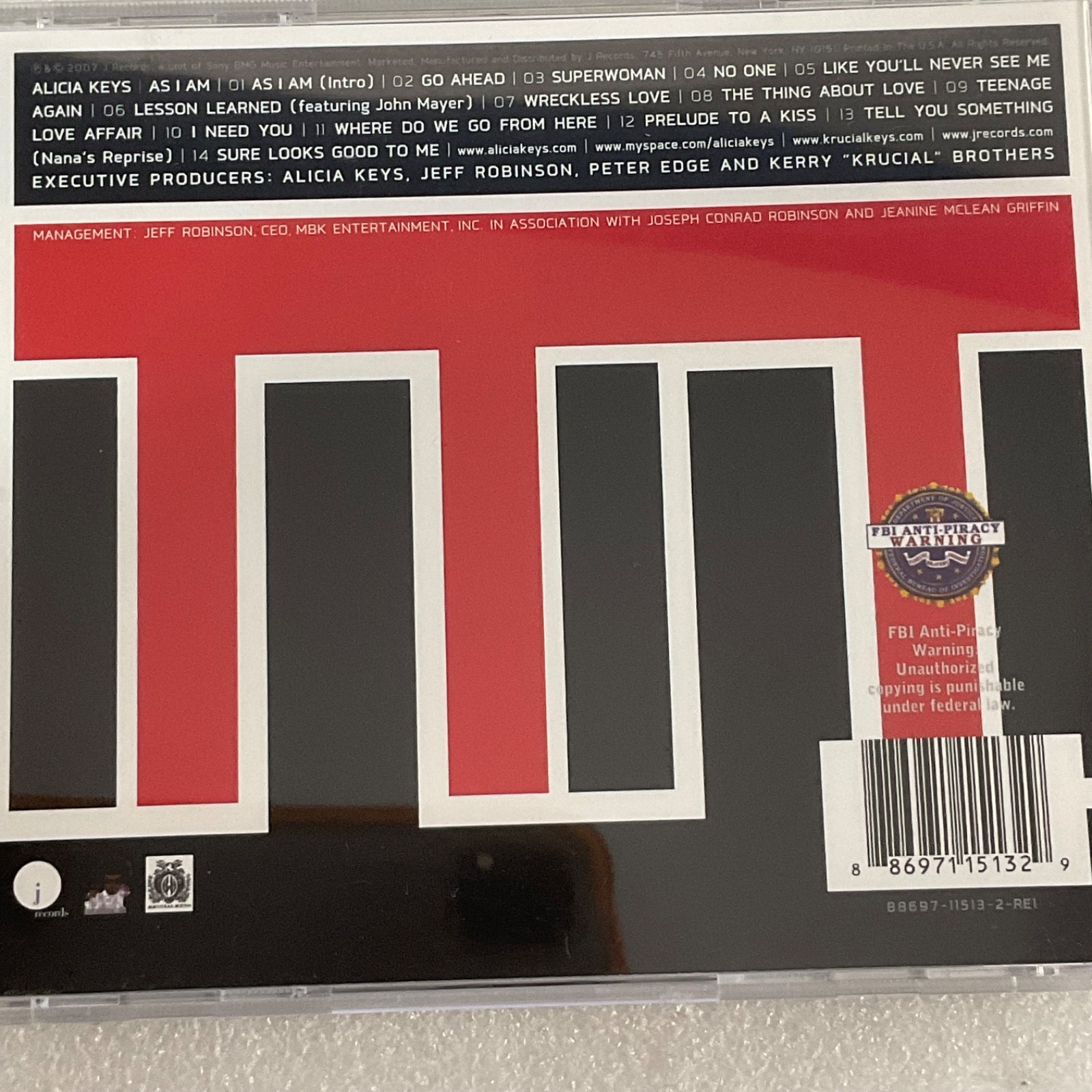 Alicia Keys As I Am CD 2007 R&B Soul Album J Records - Image 11