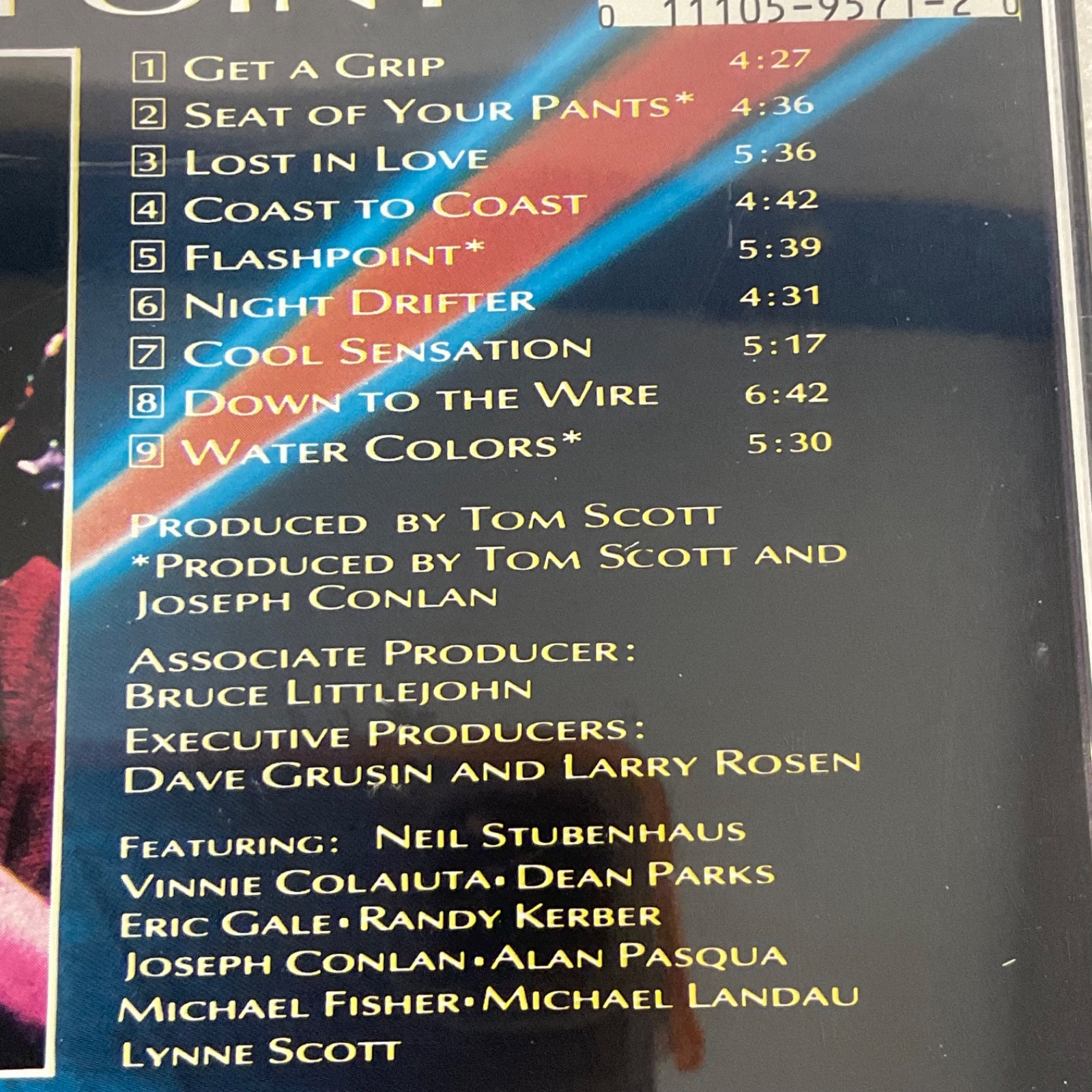 Tom Scott Flashpoint CD 1988 GRP Records Digital Master Jazz Fusion - Image 11