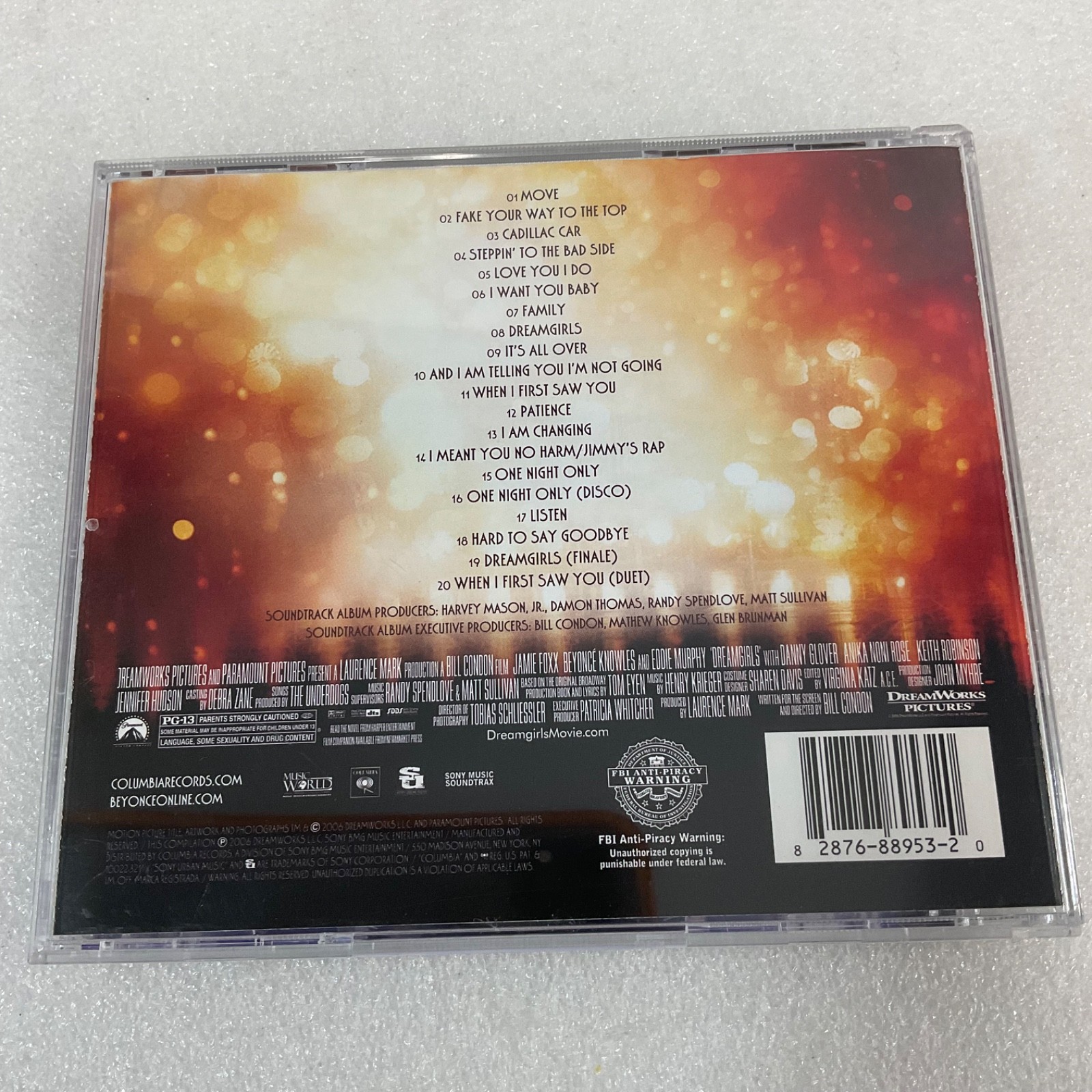 Dreamgirls Music From the Motion Picture Soundtrack CD 2006 Sony Soundtrack - Image 2