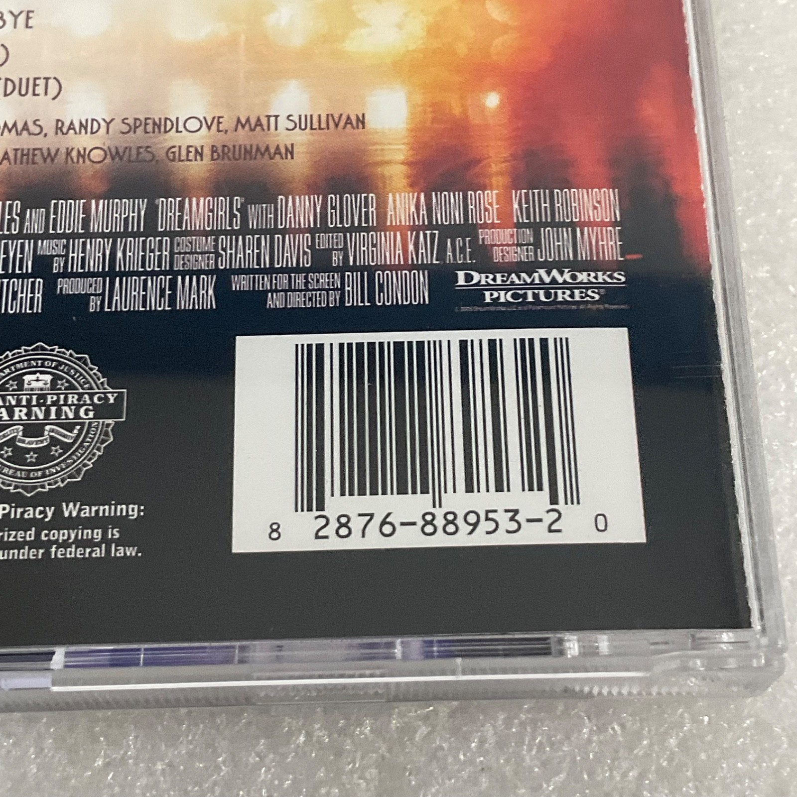 Dreamgirls Music From the Motion Picture Soundtrack CD 2006 Sony Soundtrack - Image 10