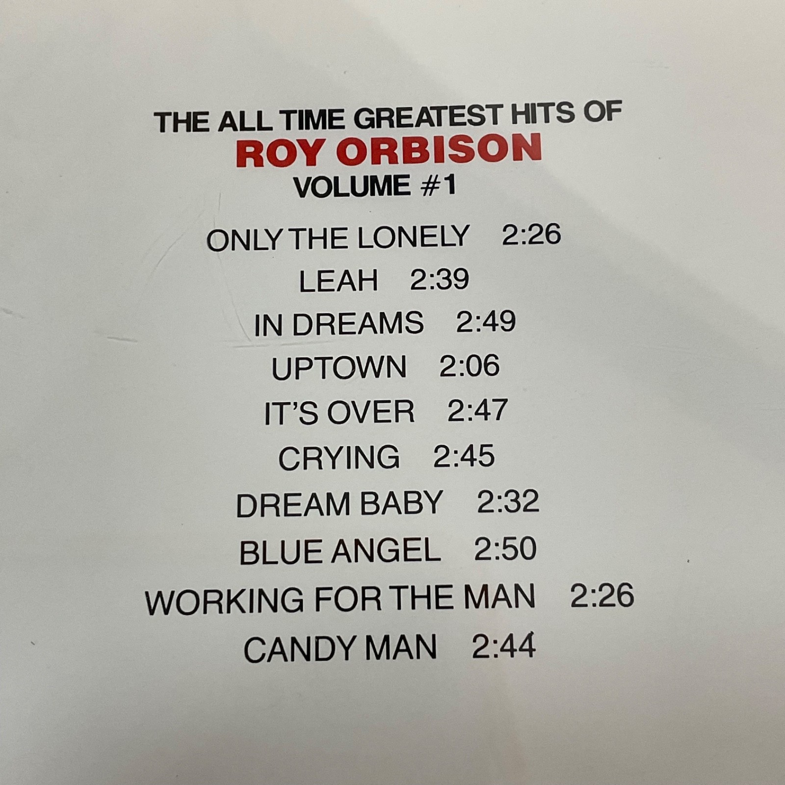 Roy Orbison All-Time Greatest Hits Vol 1 CD CBS Special Products - Image 3