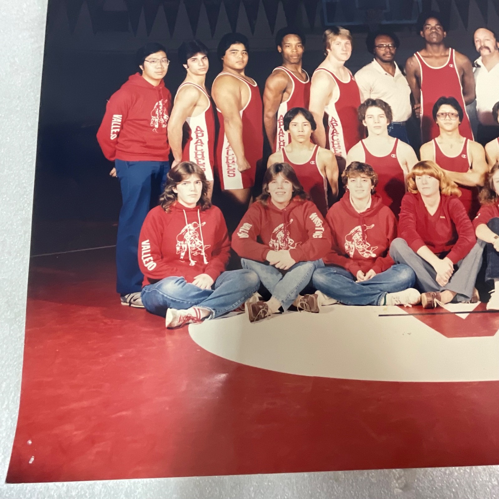 1984-85 Vallejo Senior High California Wrestling Team Photo 20 x 16 in - Image 8