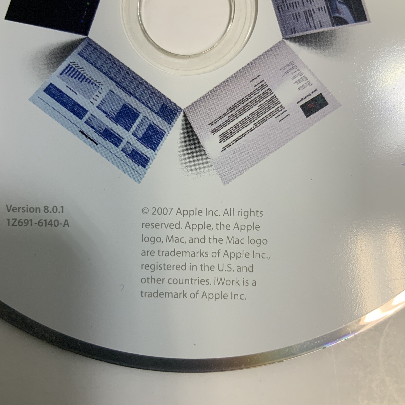 Apple iWork '08 Install DVD Mac Software Disc 2007 - Image 2