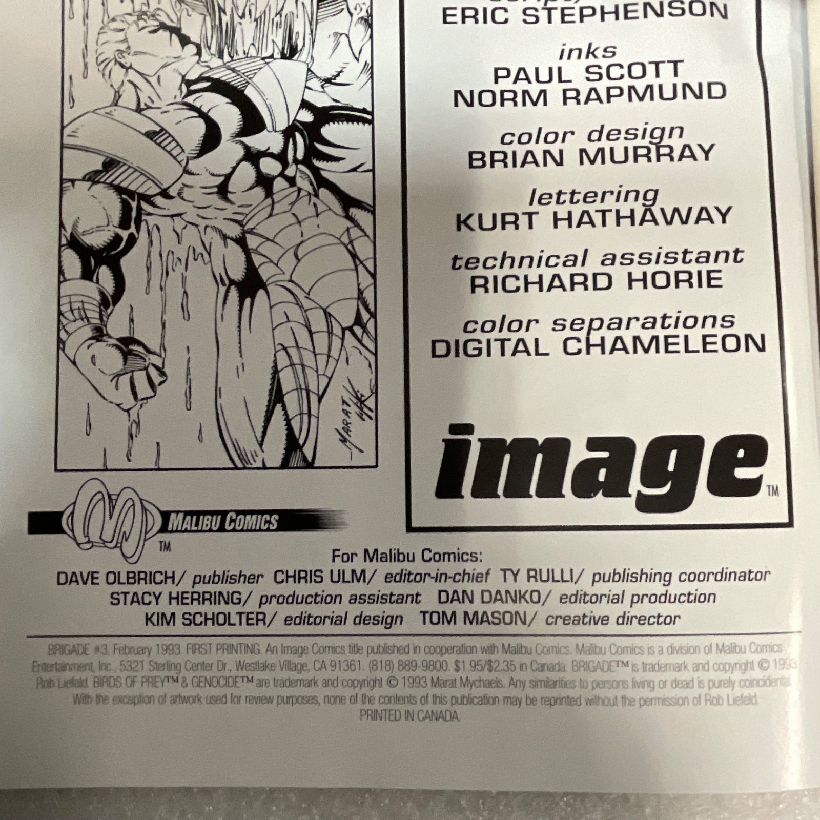 Brigade #3 Feb 1993 Image Comics Comic Book First Print - Image 5