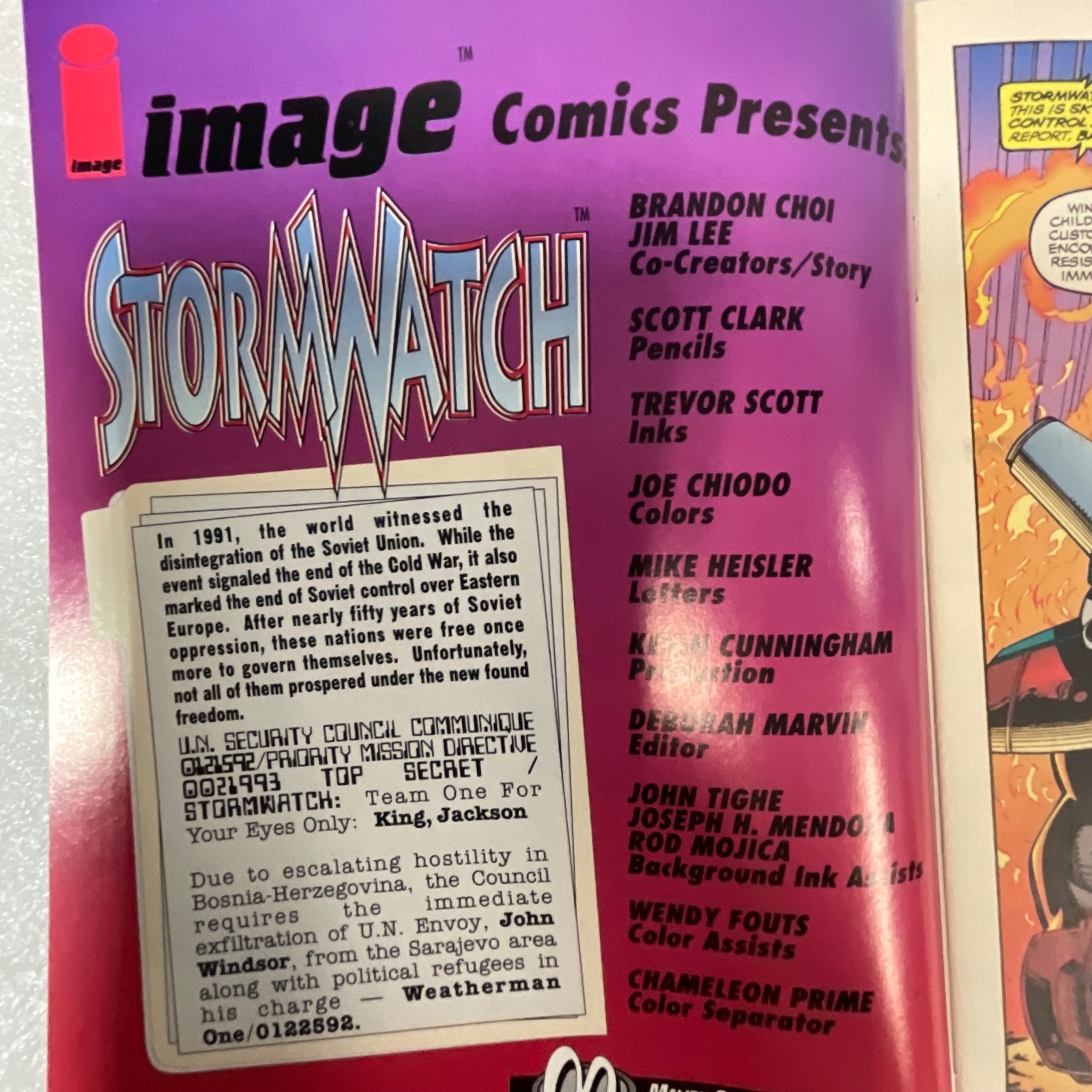 Stormwatch #1 Mar 1993 Image Comics First Printing Comic Book - Image 4