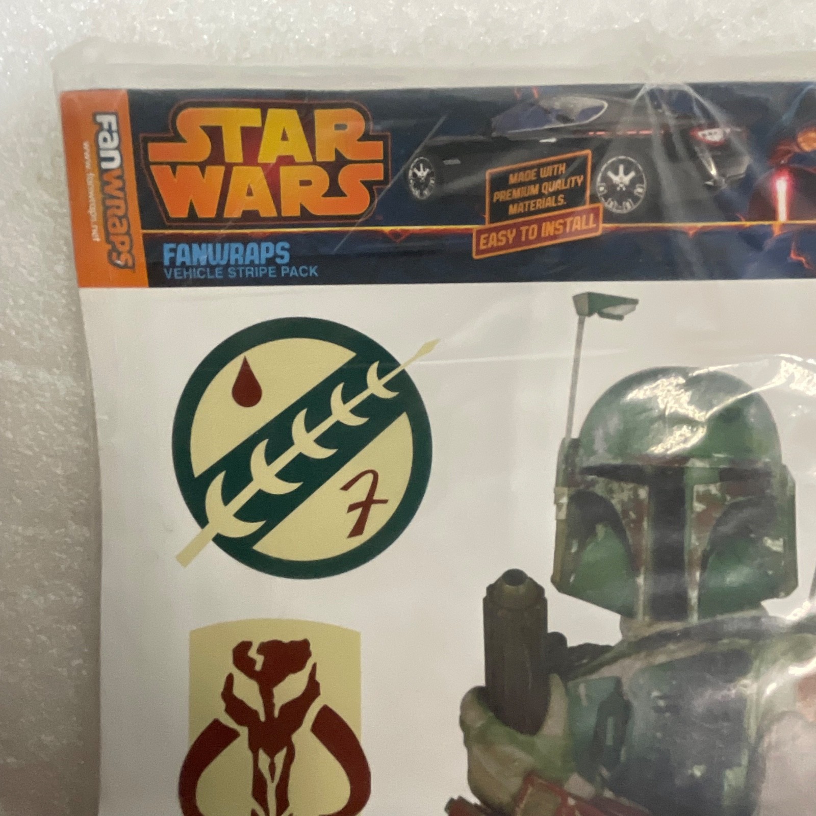 Star Wars FanWraps Boba Fett Vehicle Graphic Stripe Pack Decal Set - Image 3