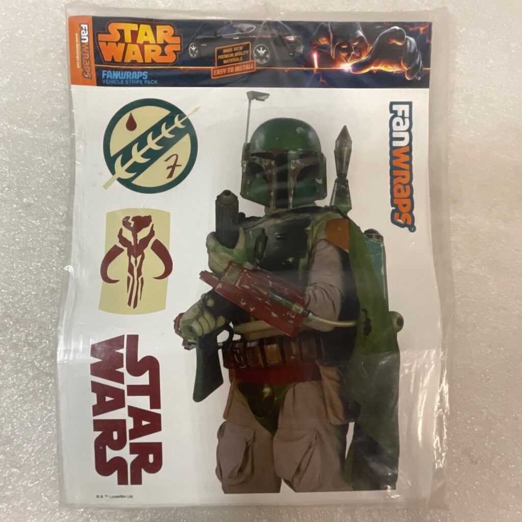 Star Wars FanWraps Boba Fett Vehicle Graphic Stripe Pack Decal Set - Image 1