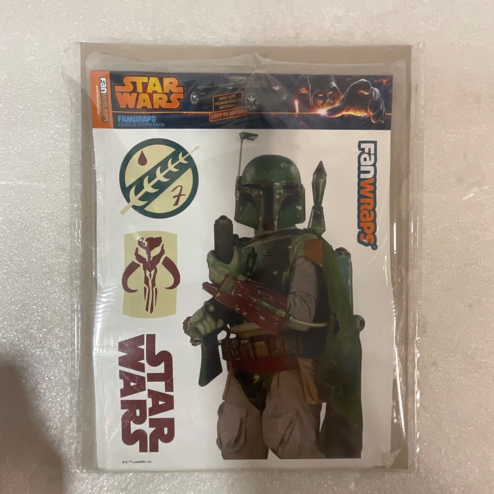 Star Wars FanWraps Boba Fett Vehicle Graphic Stripe Pack Decal Set - Image 8