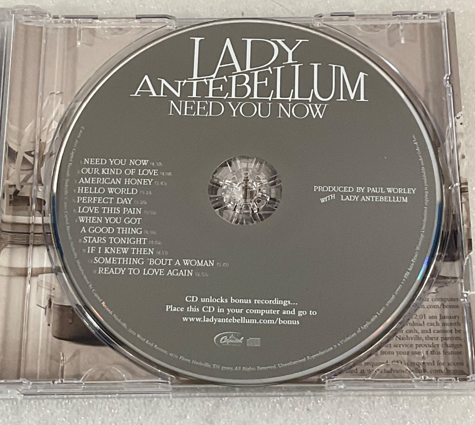 Lady Antebellum Need You Now CD 2010 Capitol Nashville Country Pop - Image 12