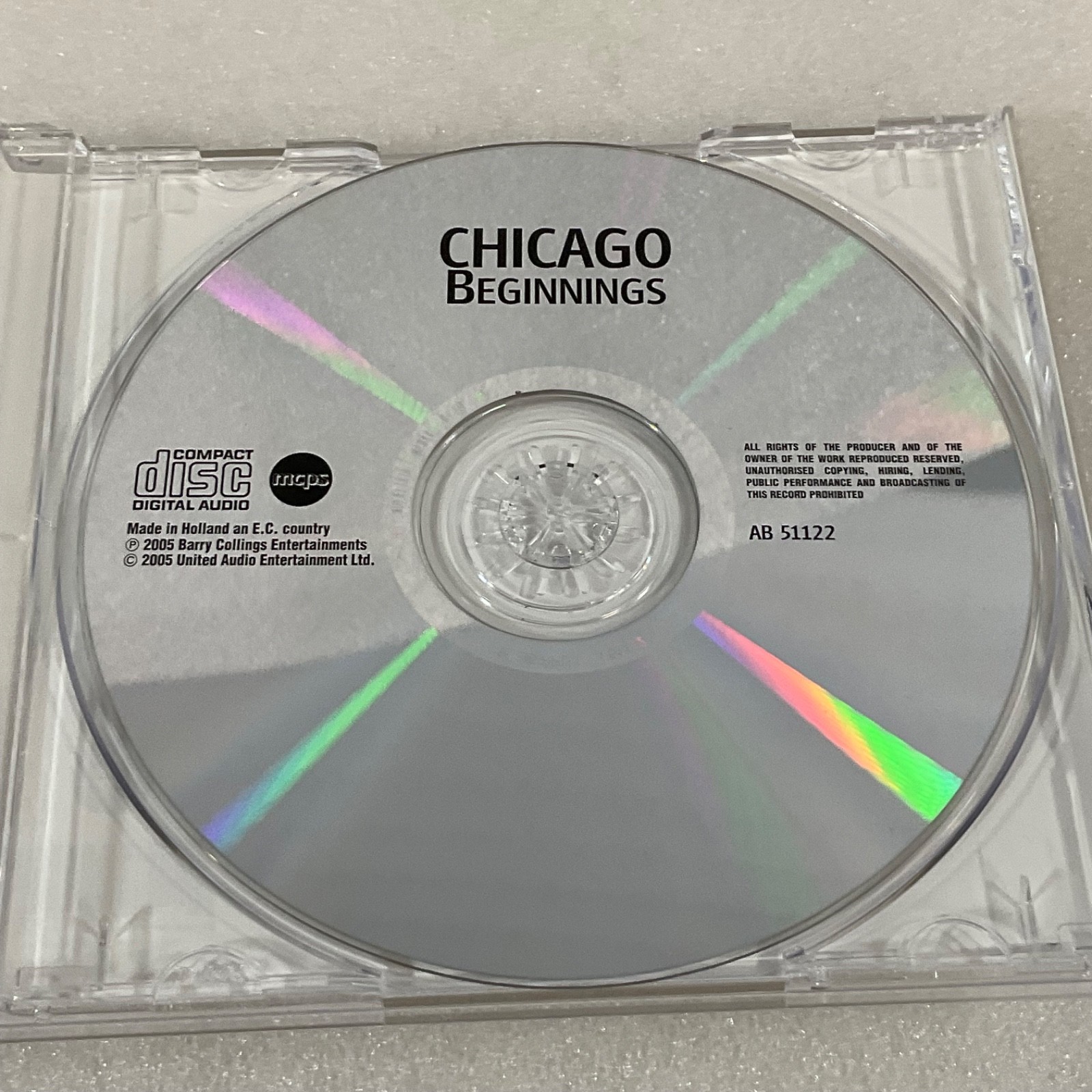 Chicago Beginnings CD Greatest Hits Compilation 2005 United Audio AB 51122 - Image 14
