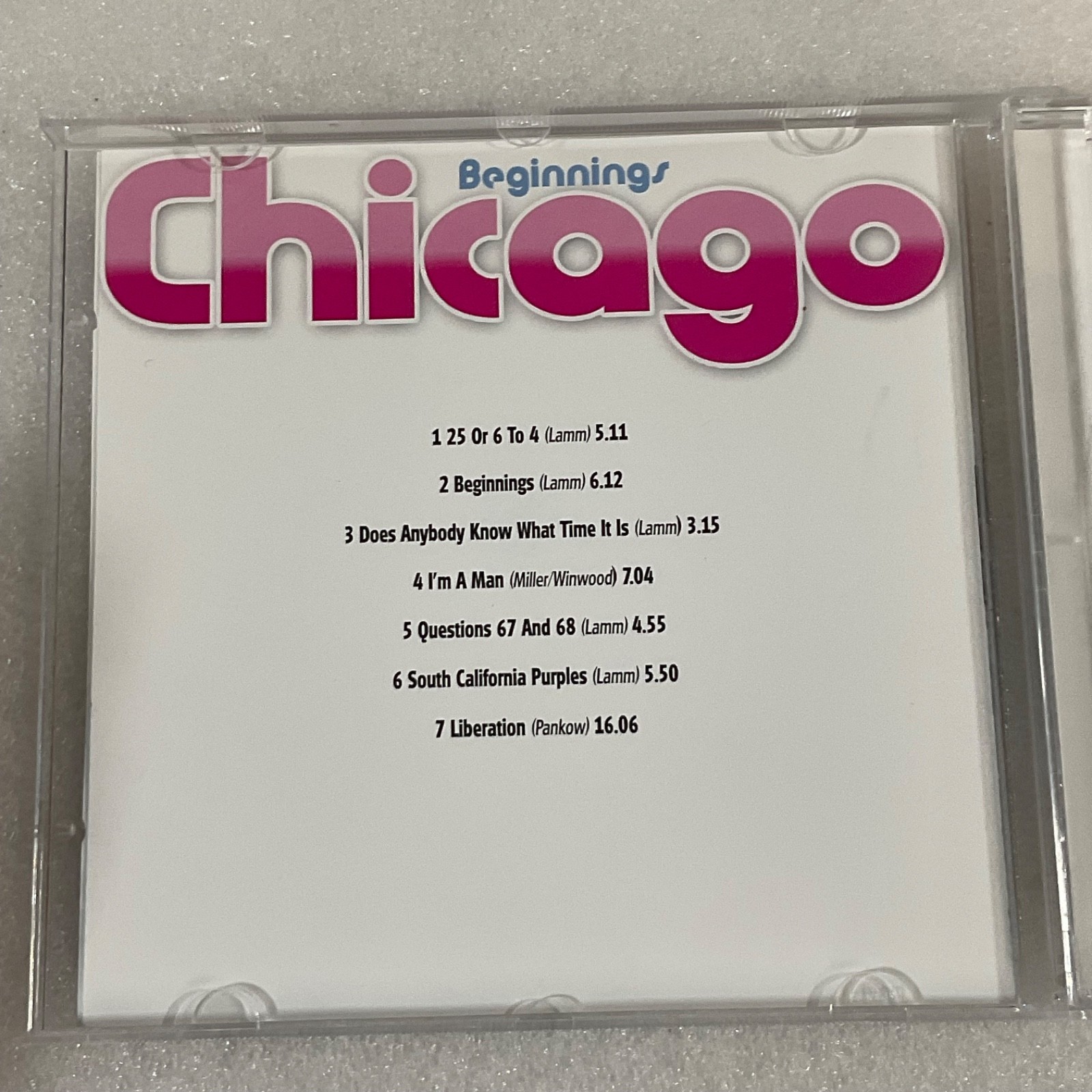 Chicago Beginnings CD Greatest Hits Compilation 2005 United Audio AB 51122 - Image 13