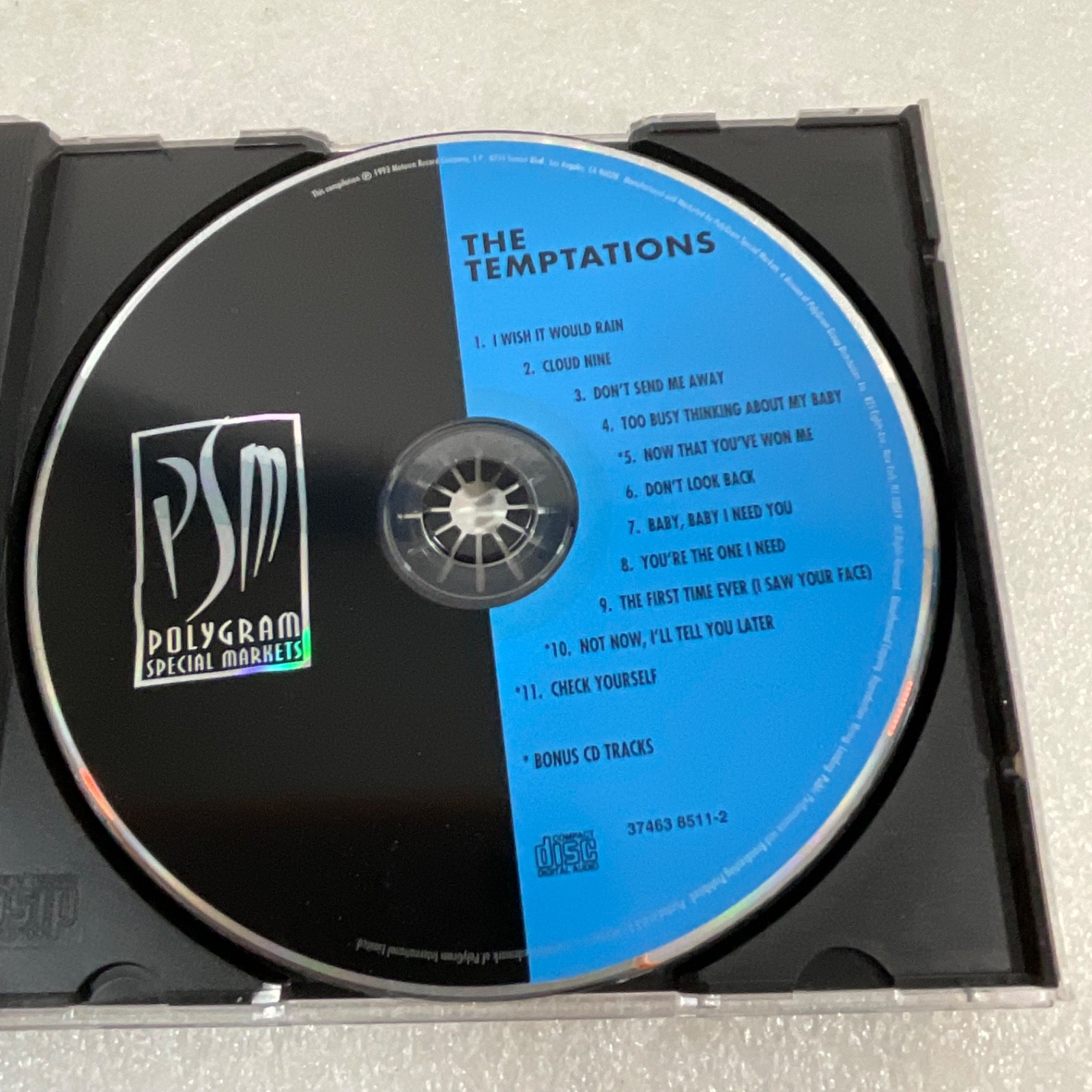 Motown Legends The Temptations Cloud Nine CD 1993 Bonus Tracks - Image 11
