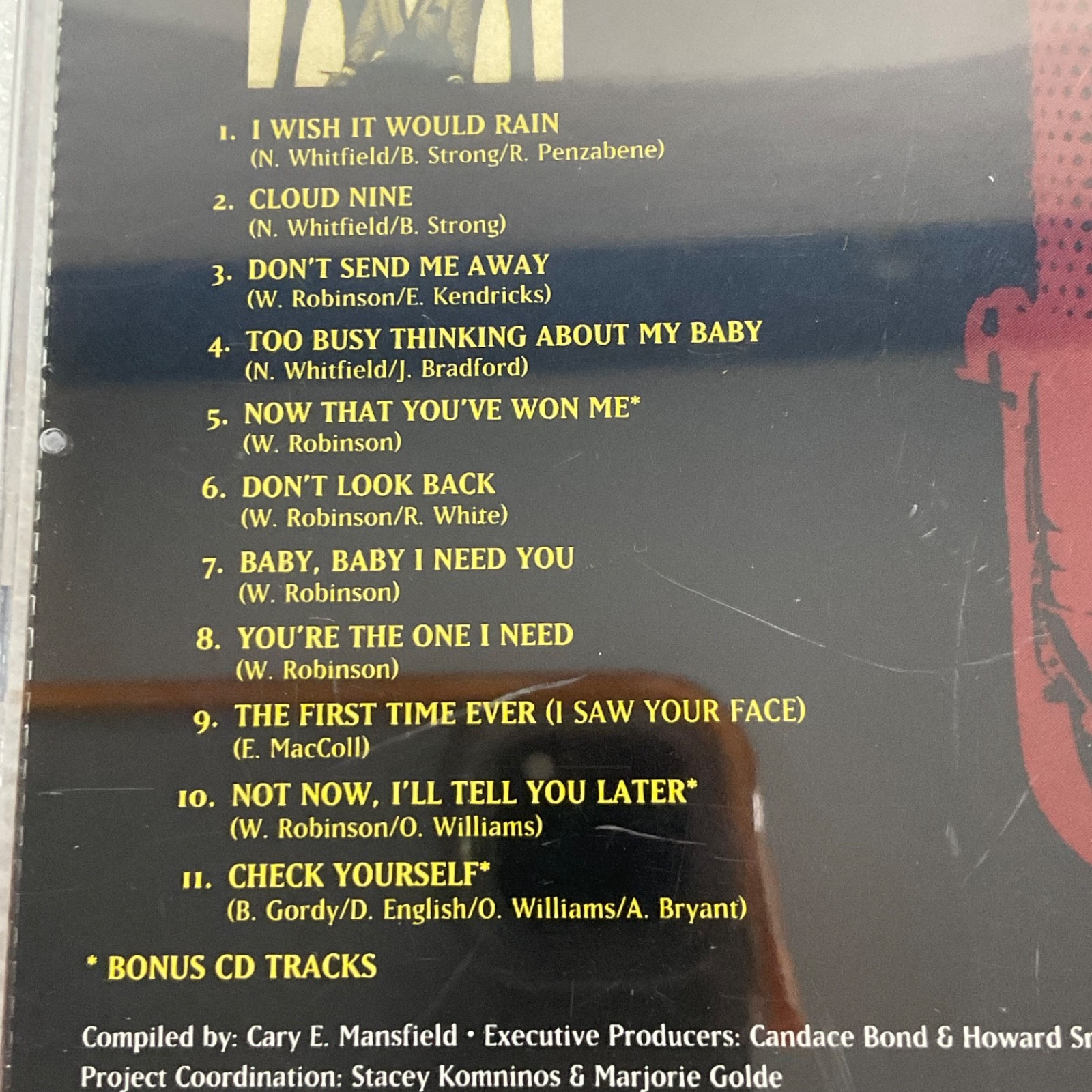 Motown Legends The Temptations Cloud Nine CD 1993 Bonus Tracks - Image 14