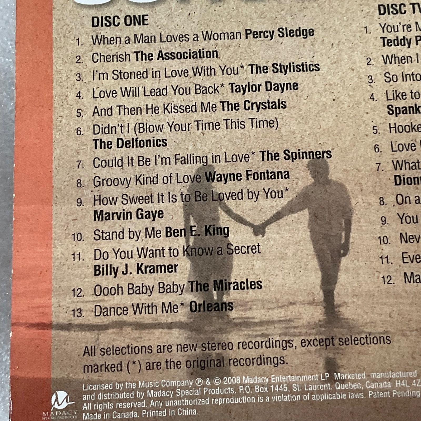 25 Best Love Songs 2CD Compilation Soul Pop Classics Madacy 2008 - Image 7