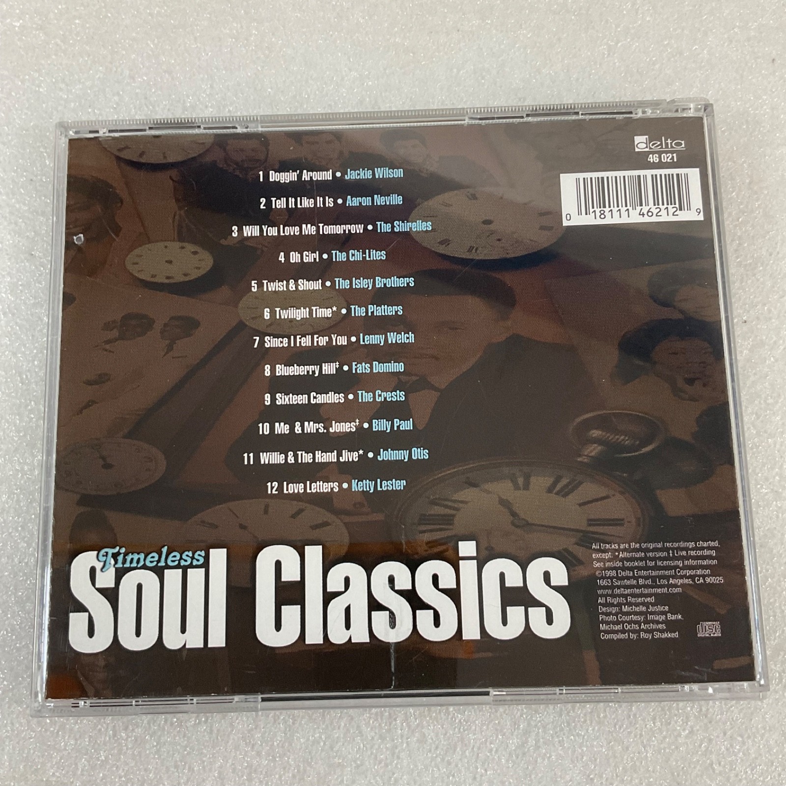 Timeless Soul Classics CD 1998 Delta Records Jackie Wilson Isley Brothers - Image 2