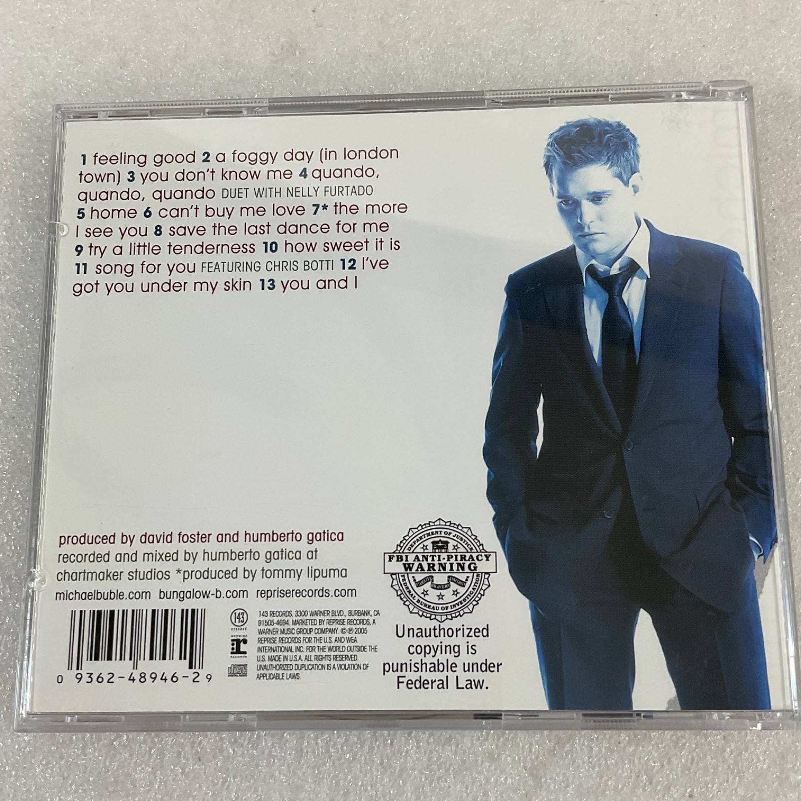 Michael Bublé It’s Time CD 2005 Reprise Records Jazz Pop Vocal Album - Image 2