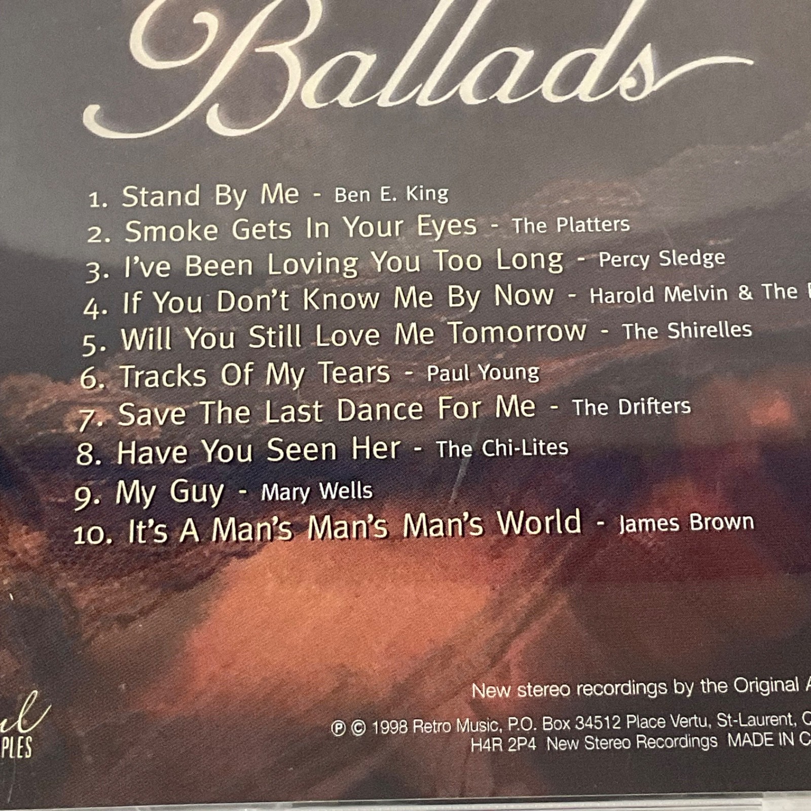Soul Ballads Volume Two CD 1998 R&B Soul Classics Ben E King James Brown - Image 12