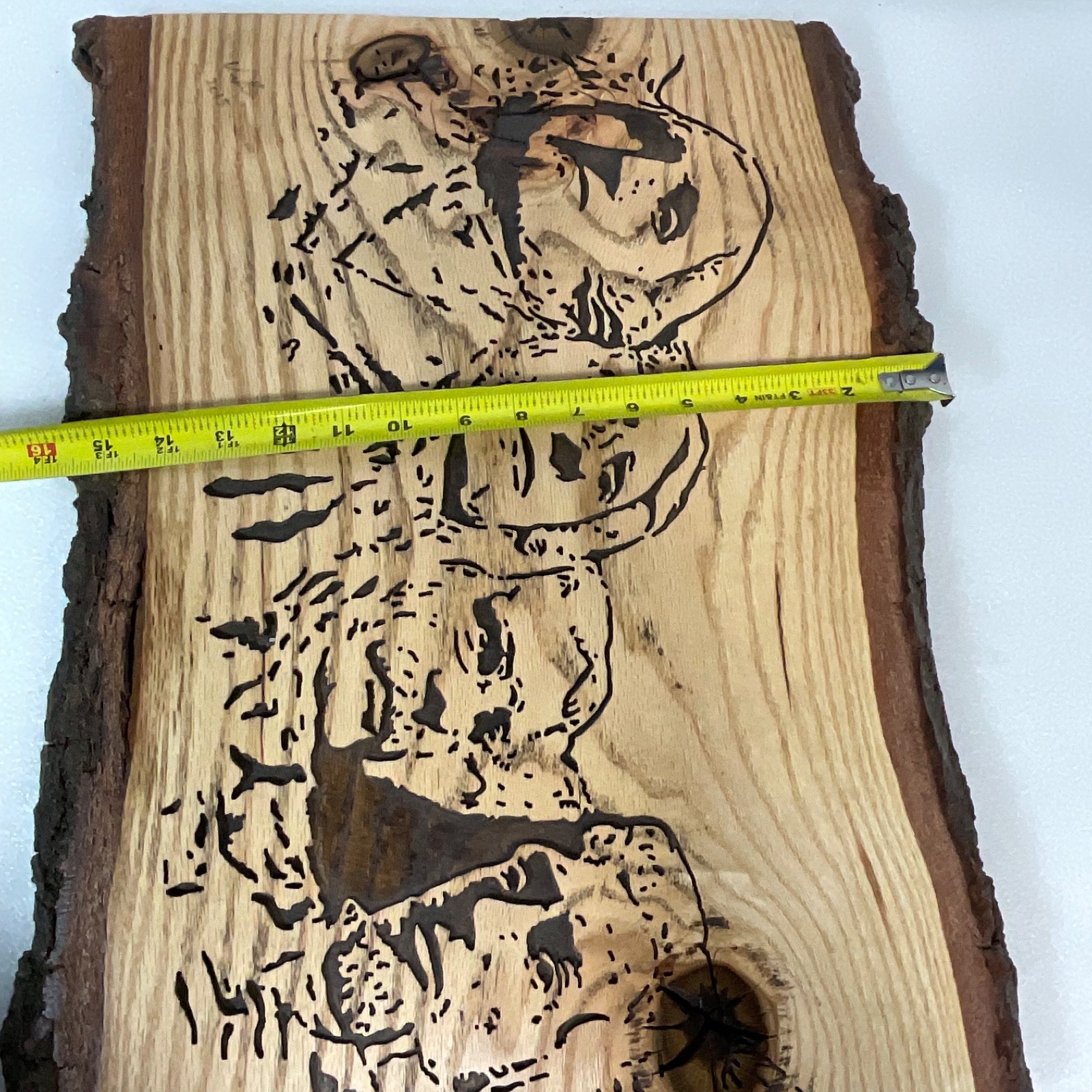 Handcrafted Wood Wall Art Founding Fathers 21in x 16in Rustic Live Edge - Image 17