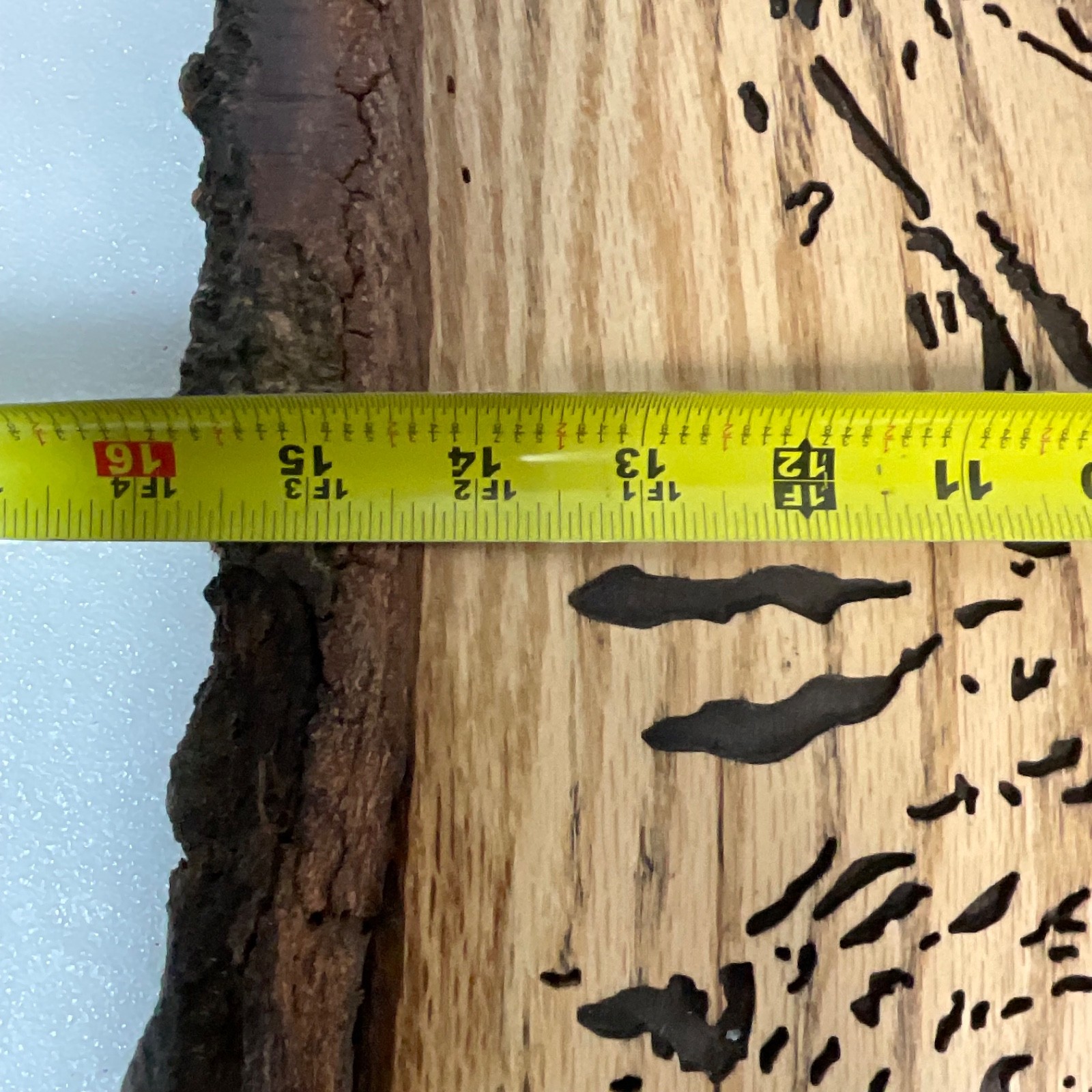 Handcrafted Wood Wall Art Founding Fathers 21in x 16in Rustic Live Edge - Image 18