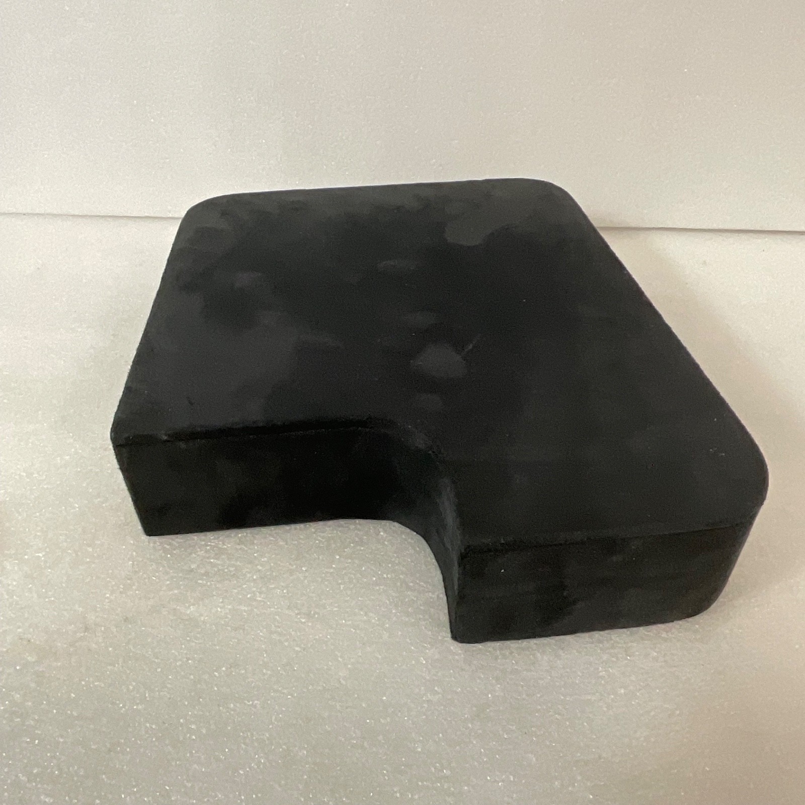 Black Jewelry Display Block 10in x 8in x 2in Velvet Top Cutout Stand - Image 2