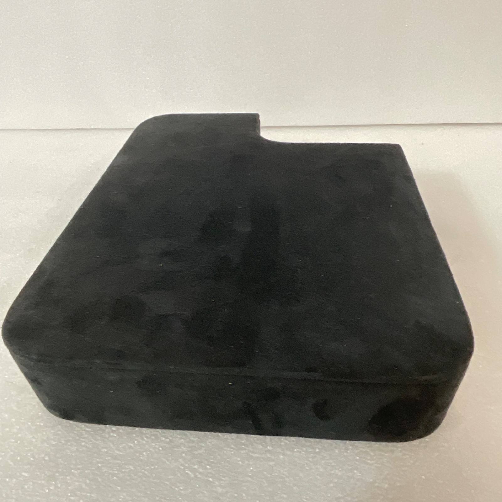 Black Jewelry Display Block 10in x 8in x 2in Velvet Top Cutout Stand - Image 4