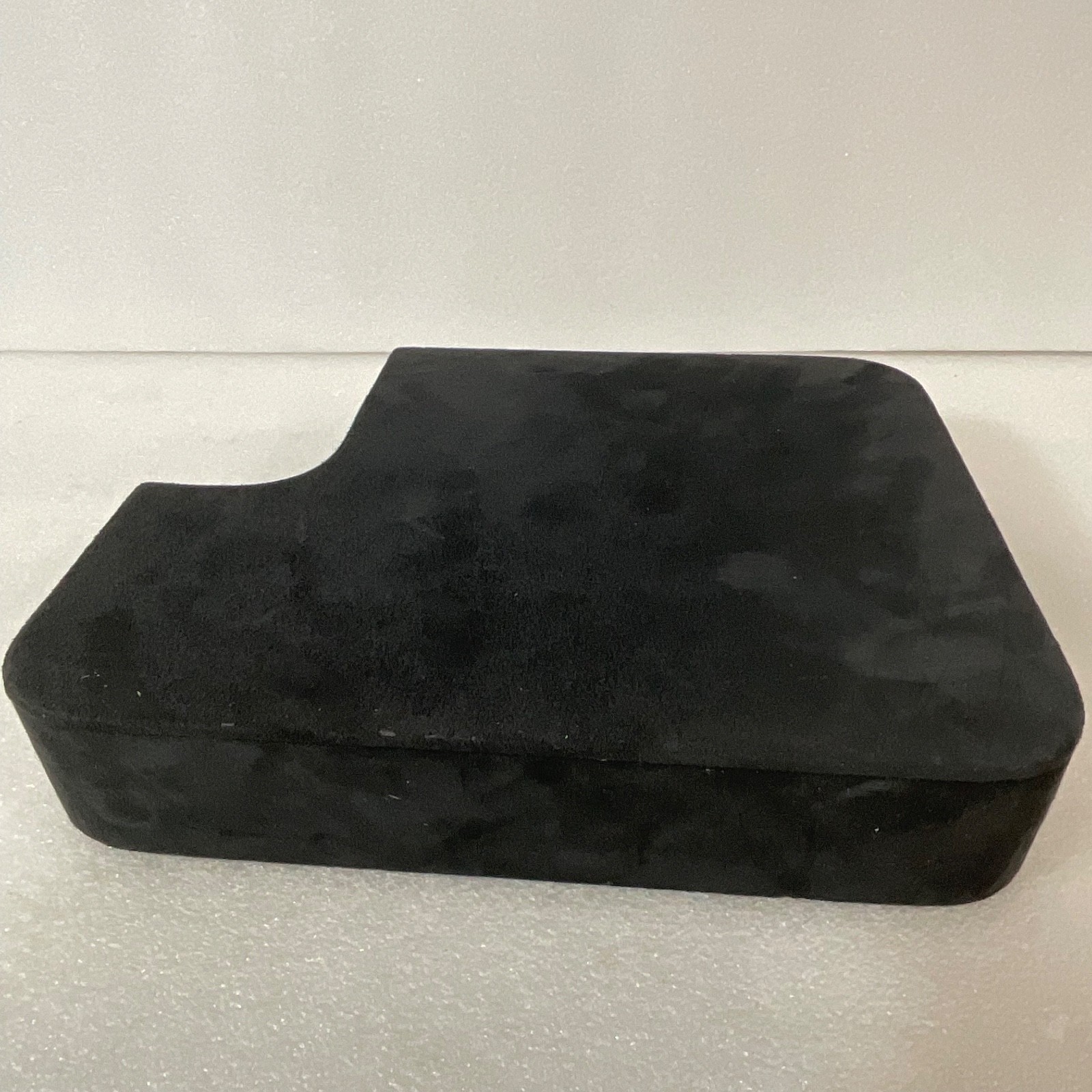 Black Jewelry Display Block 10in x 8in x 2in Velvet Top Cutout Stand - Image 3