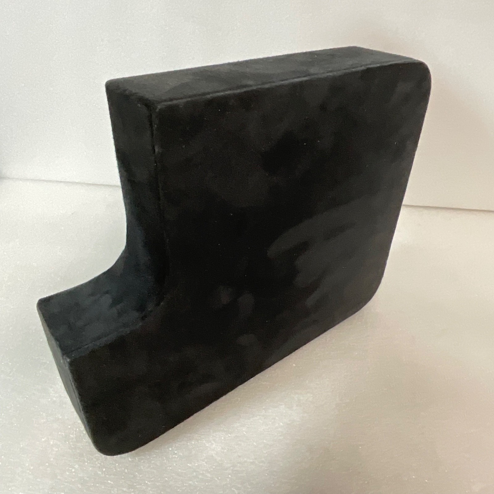Black Jewelry Display Block 10in x 8in x 2in Velvet Top Cutout Stand - Image 8
