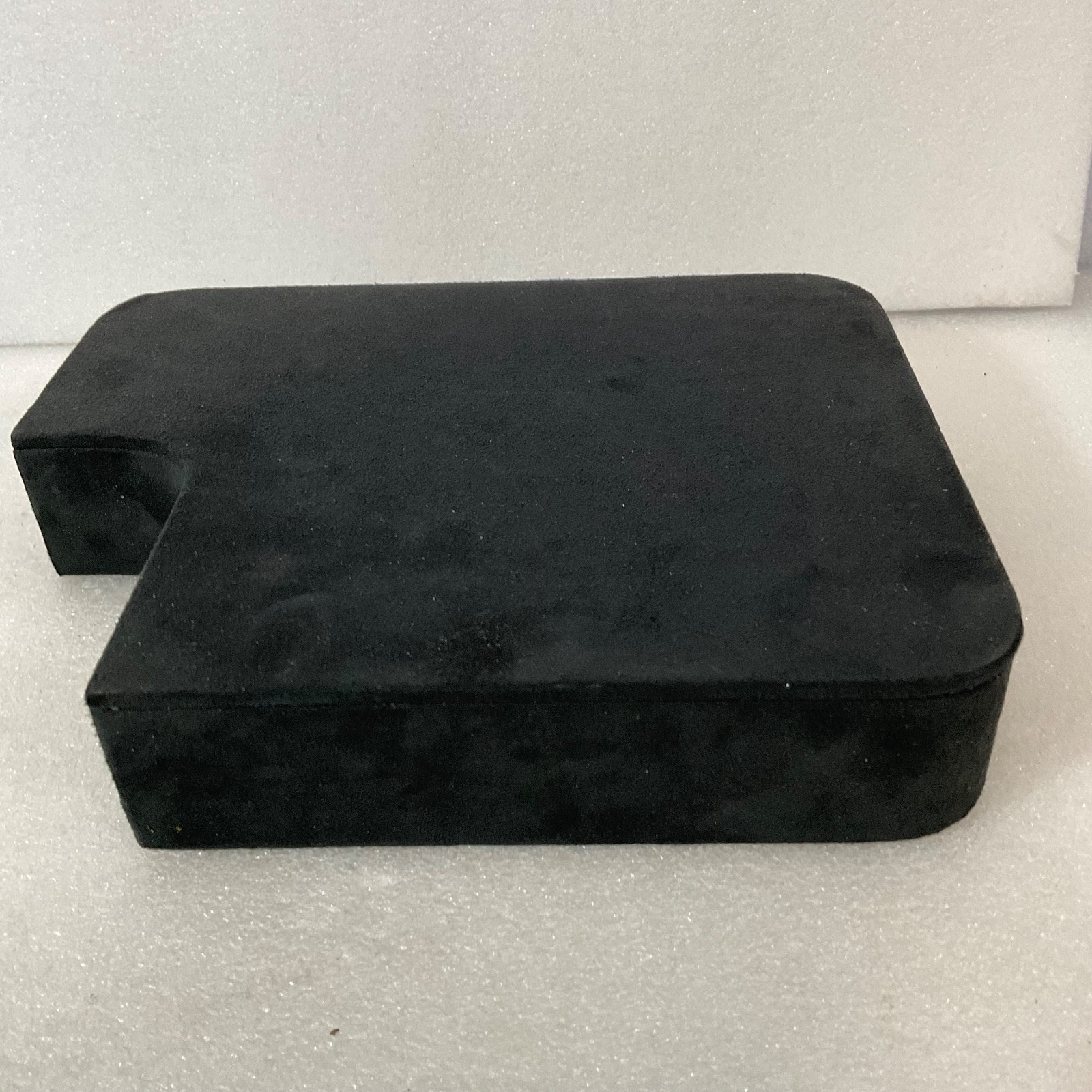 Black Velvet Jewelry Display Pad 10in x 8in x 2in Foam Block with Cutout Edge - Image 3