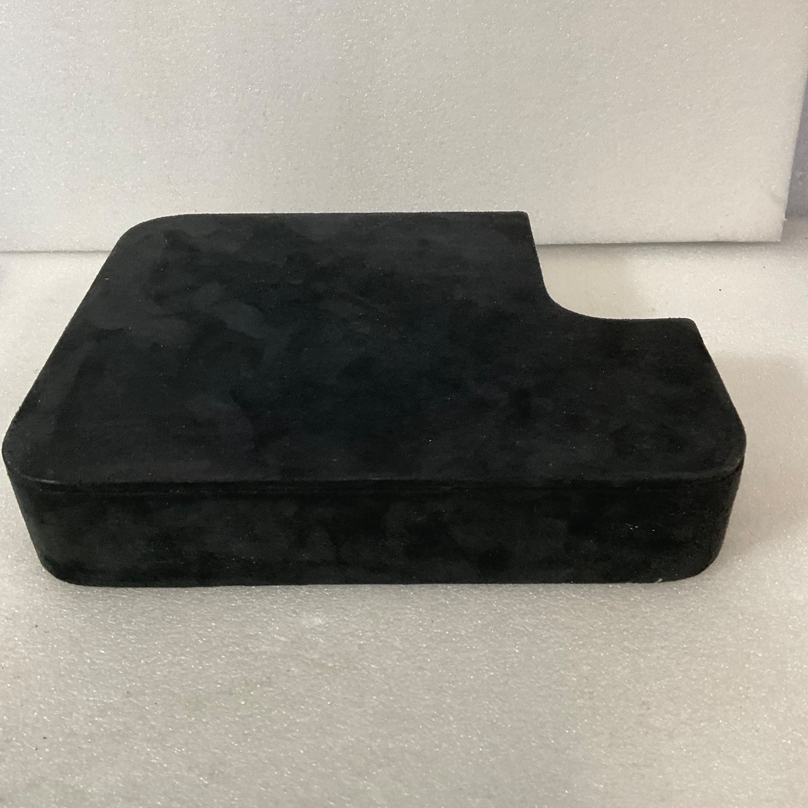 Black Velvet Jewelry Display Pad 10in x 8in x 2in Foam Block with Cutout Edge - Image 5