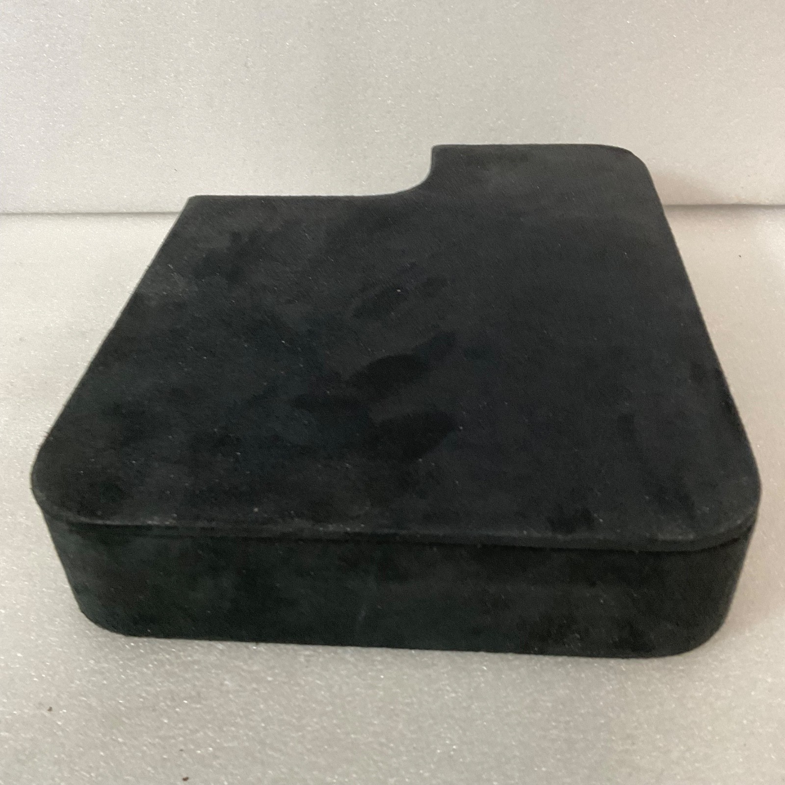Black Velvet Jewelry Display Pad 10in x 8in x 2in Foam Block with Cutout Edge - Image 4