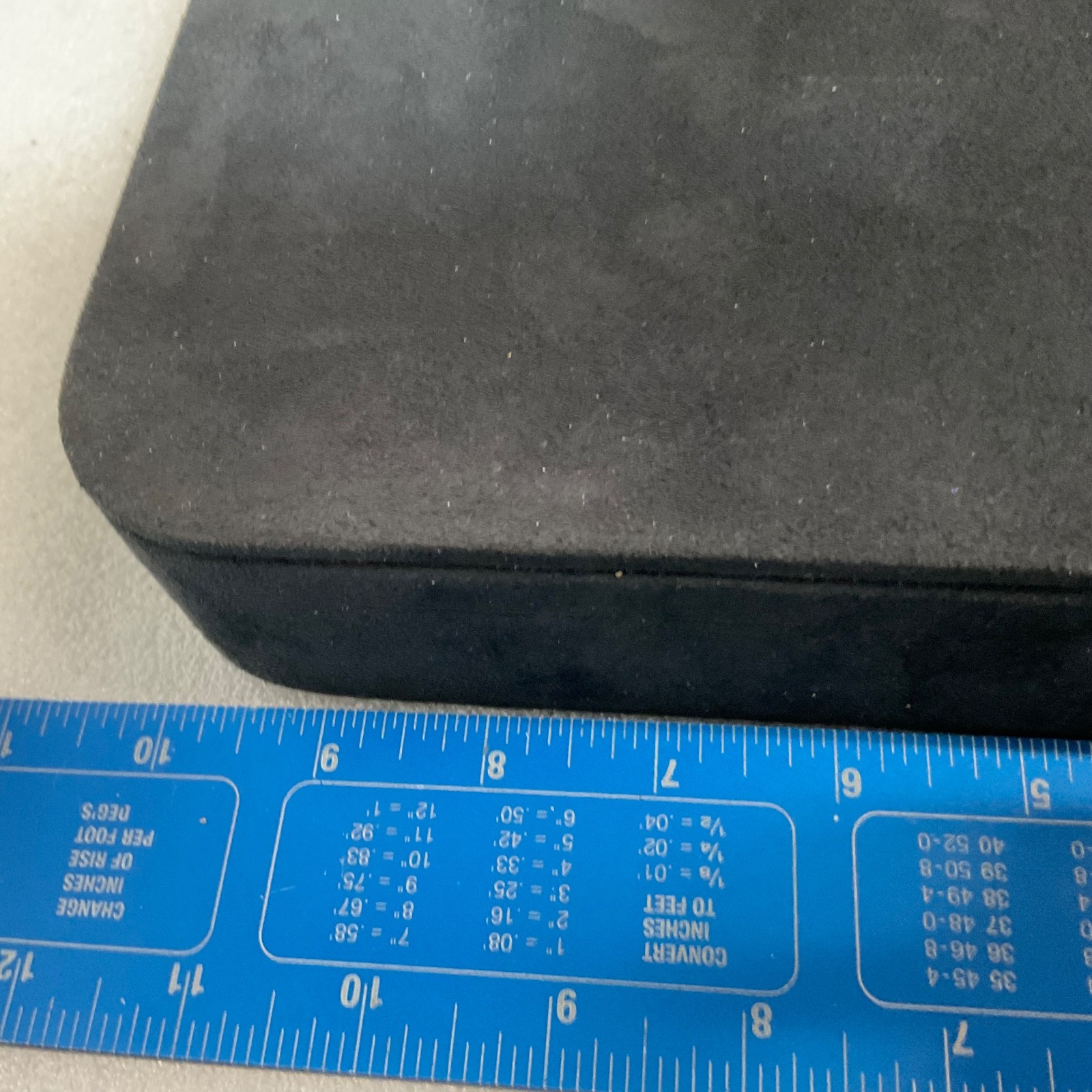 Black Velvet Jewelry Display Pad 10in x 8in x 2in Foam Block with Cutout Edge - Image 13
