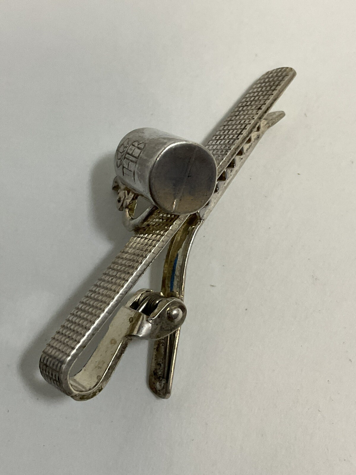 Vintage Hofbräu HB .835 Silver Beer Stein Mug Tie Clip 2.25in German - Image 8